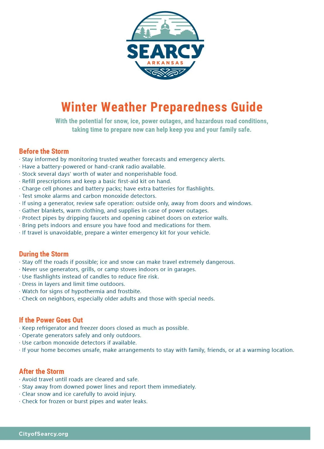 Winter Weather Preparedness Guide