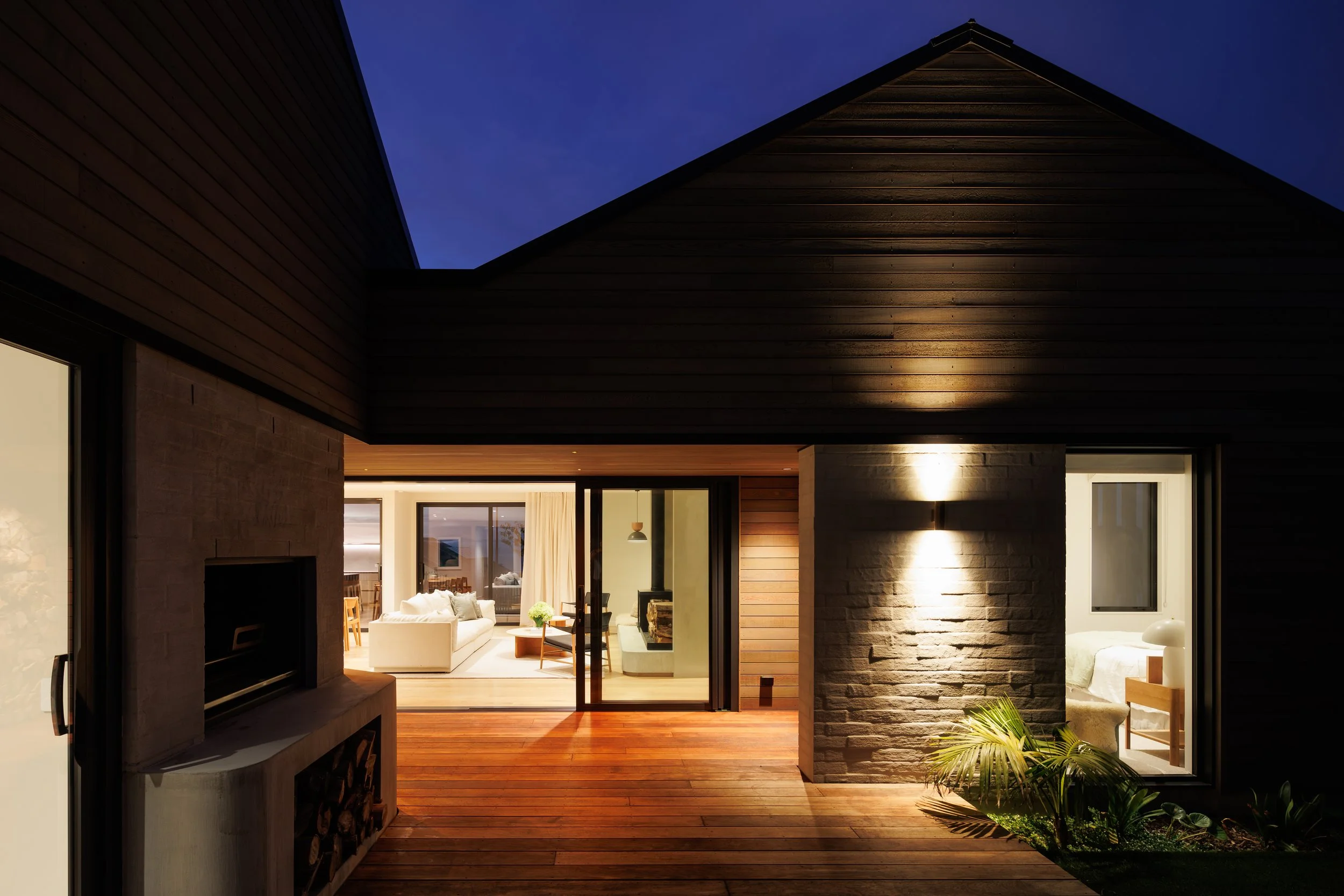 Bayview Road Twin Gables Night Time Lighting