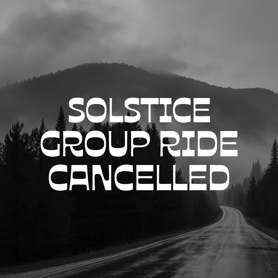 Monsoon June is coming in hot (and wet)!! Heavy rain, strong winds, and even snow up high are in the forecast for Kananaskis this weekend. With that on the radar, we&rsquo;ve decided to cancel the Solstice Ride &amp; BBQ planned for Friday night.

We