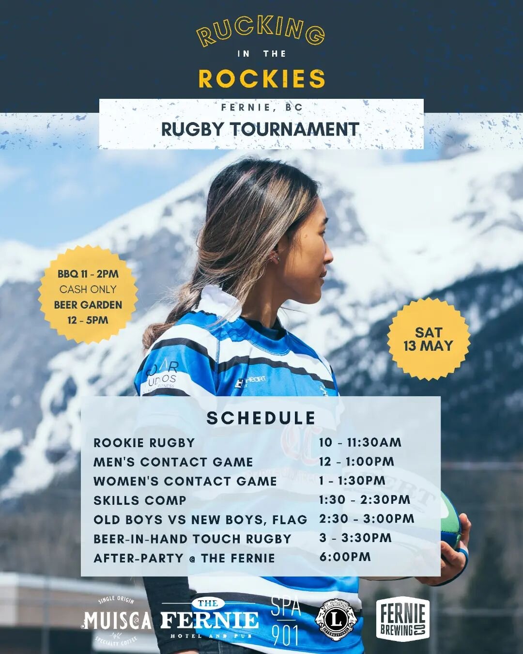 Join us this Saturday for the season opener - Rucking in the Rockies rugby tournament at Prentice Park 👊 🙌

We will have a beer garden running from midday and a BBQ from 11 - 2pm. 
🍺 🌭 🍔 

We are inviting all those who have an interest in the sp