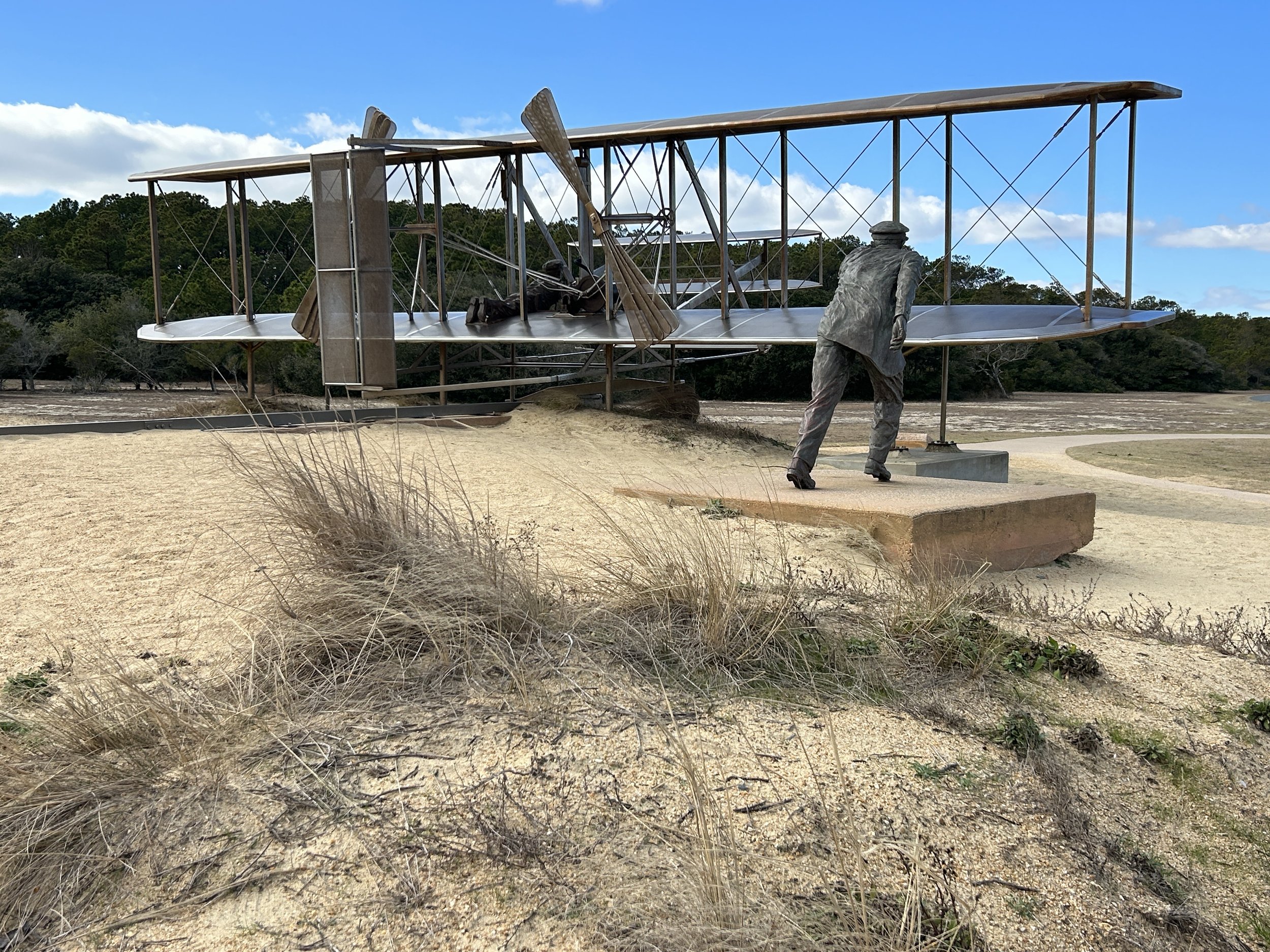 Wright brothers bronze plane.JPG