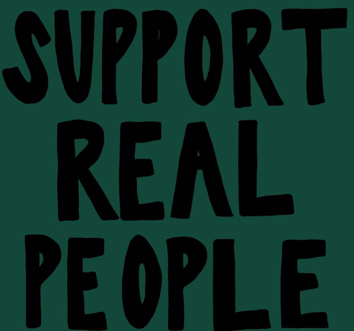 Just something to keep in mind today (and every day). When we can, whenever remotely possible, I hope we all choose to spend our dollars with real people instead of faceless corporations whose entire business model is based off multiple forms of expl