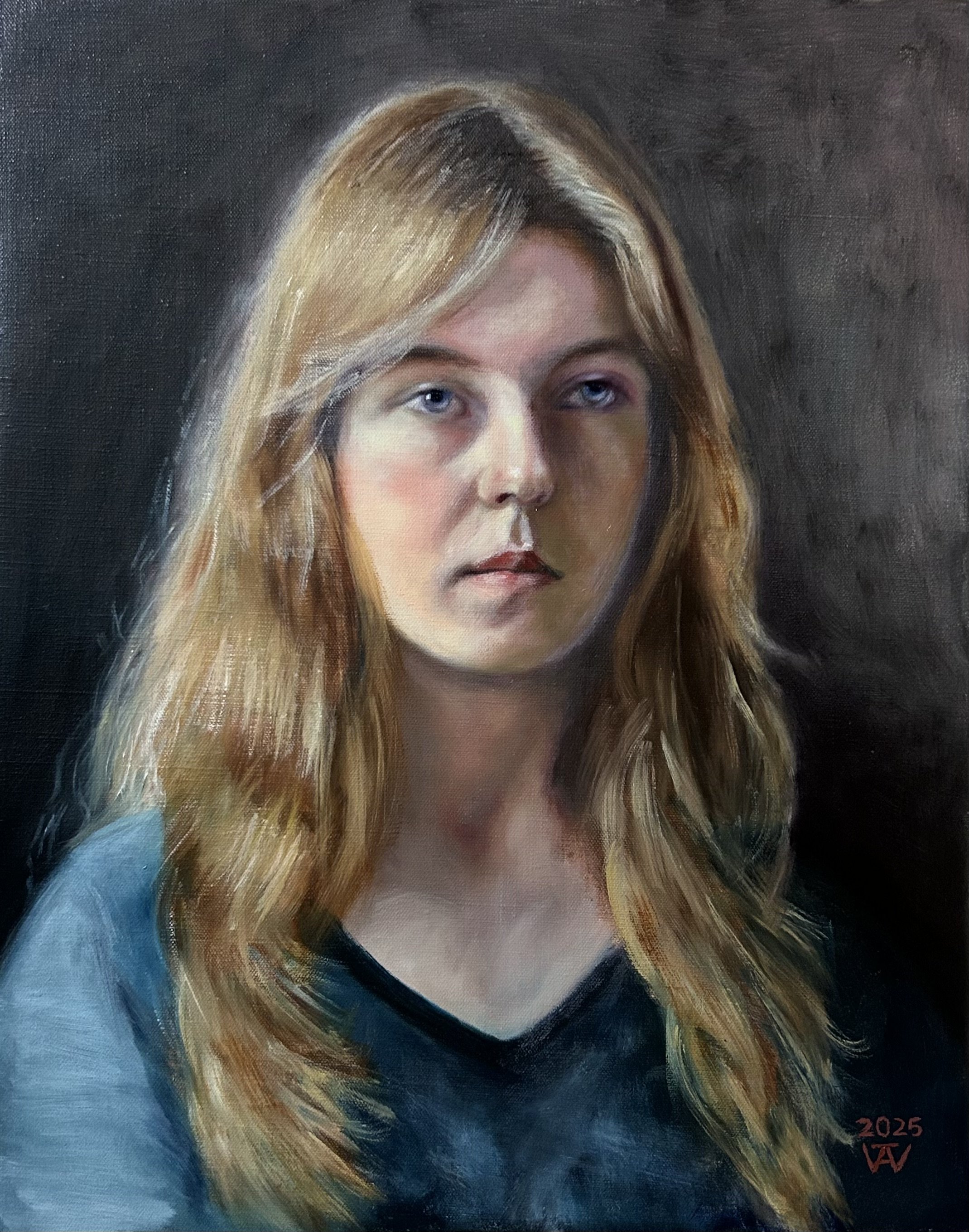 Bianca, 20x16 in, oil on canvas, 2025
