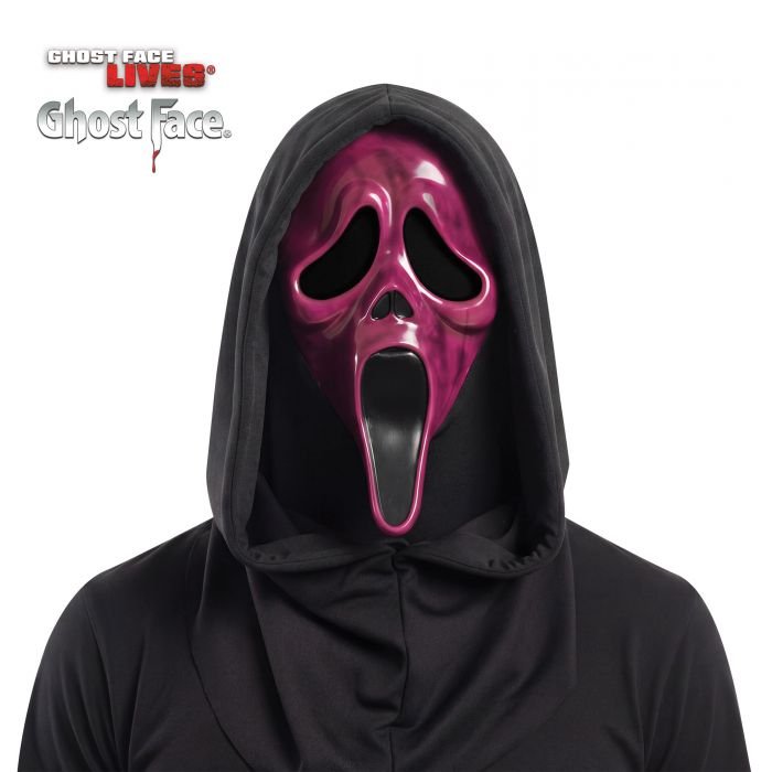 PINK BLACKLIGHT GHOSTFACE MASK