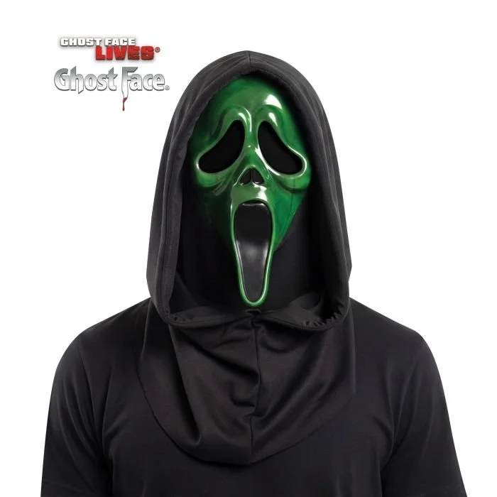 GREEN BLACKLIGHT GHOSTFACE MASK