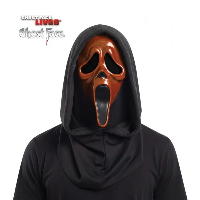 ORANGE BLACKLIGHT GHOSTFACE MASK