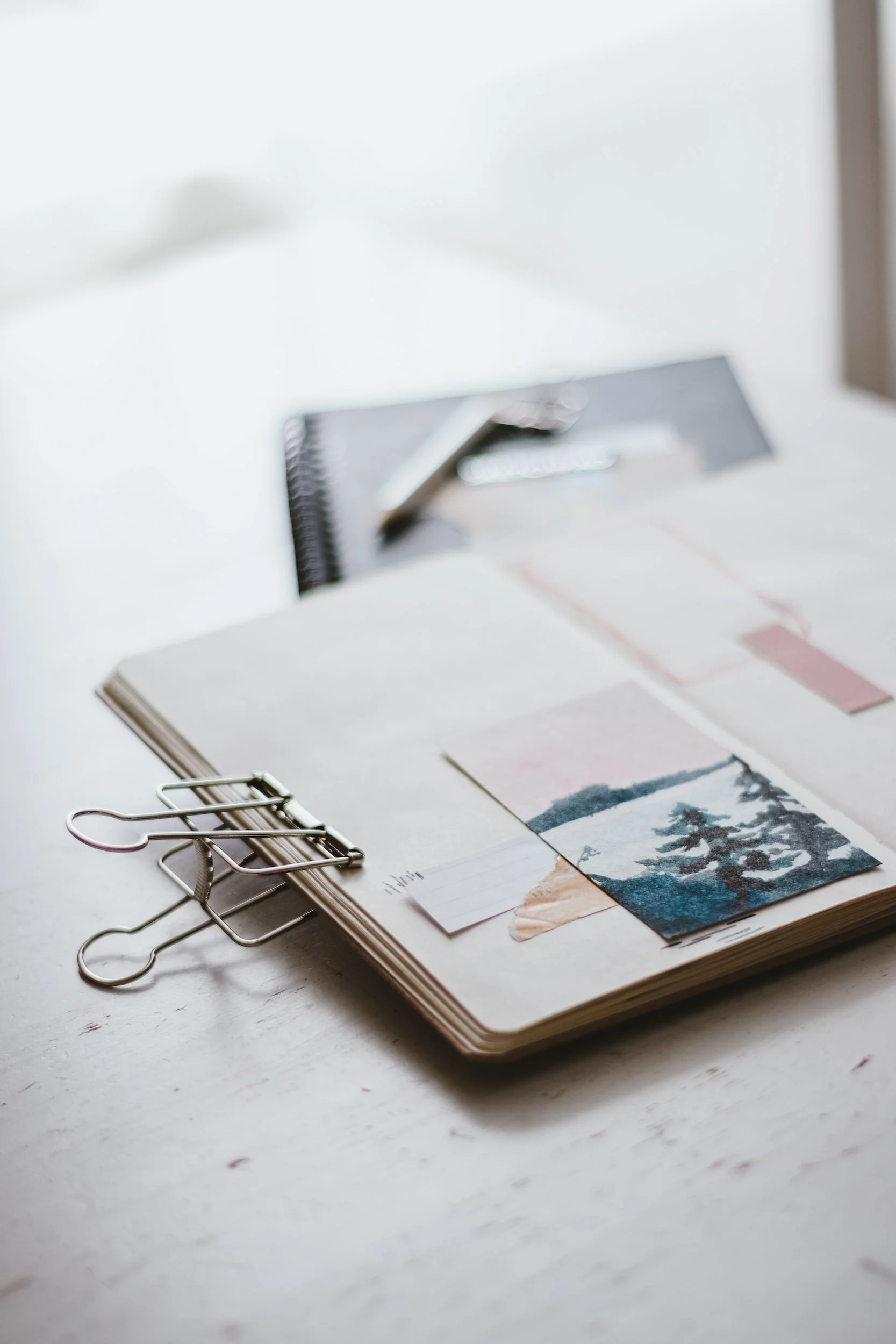 A picture of an art journal.