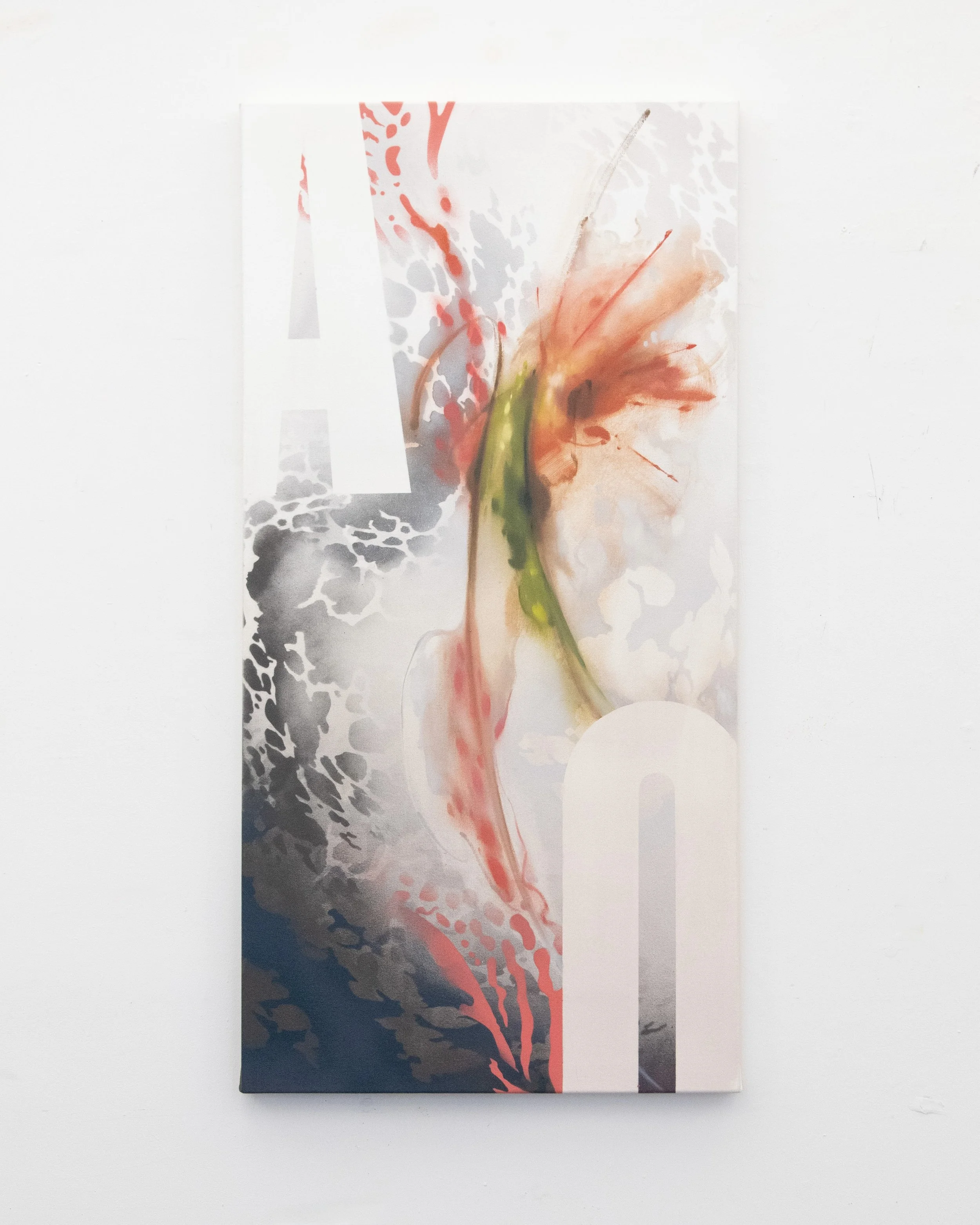  Shift (feat. Andrew Patterson) , 2026 
Oils on canvas, 48 x 24 inches