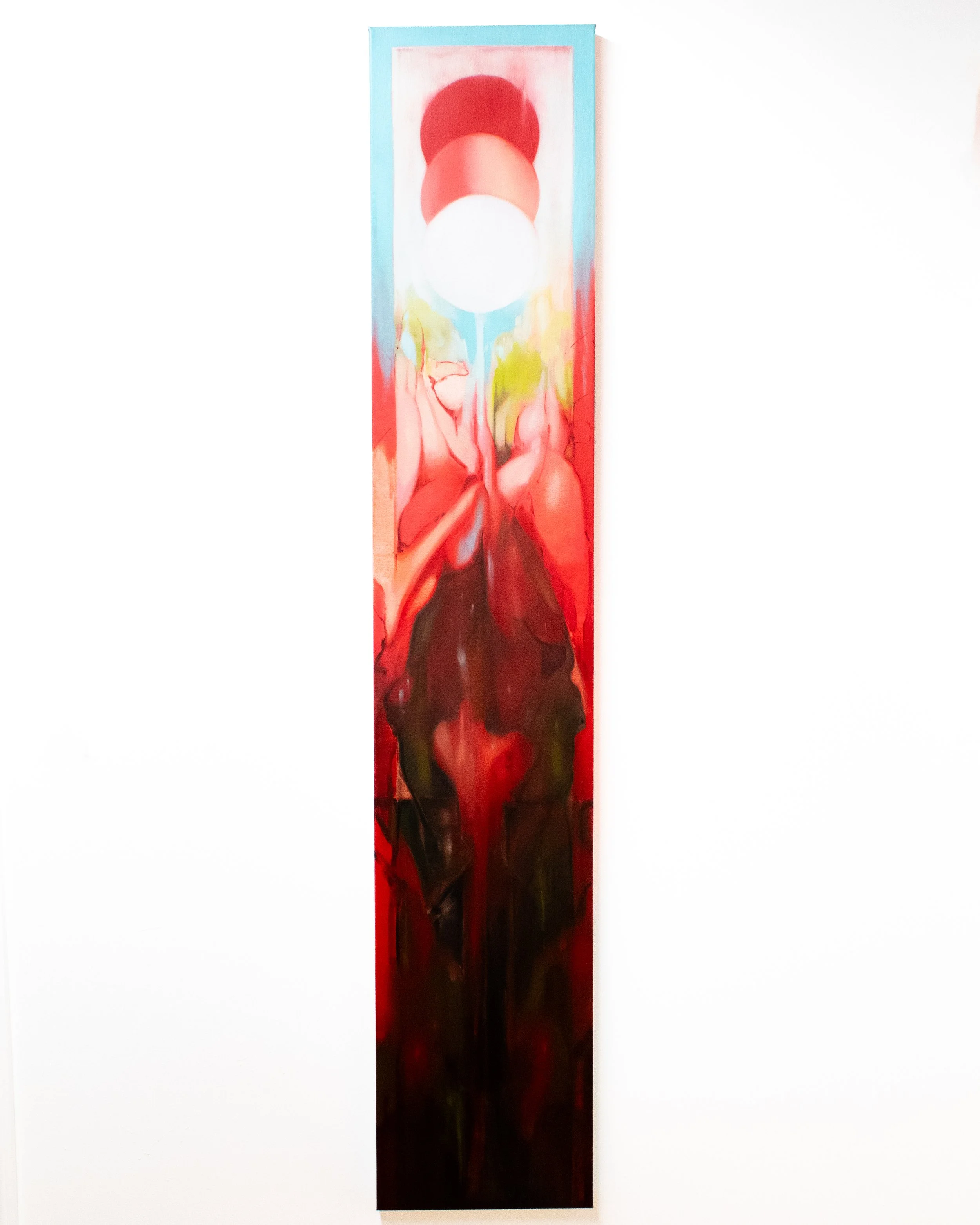  Guillotine , 2026 
Oils on canvas, 80 x 15 inches