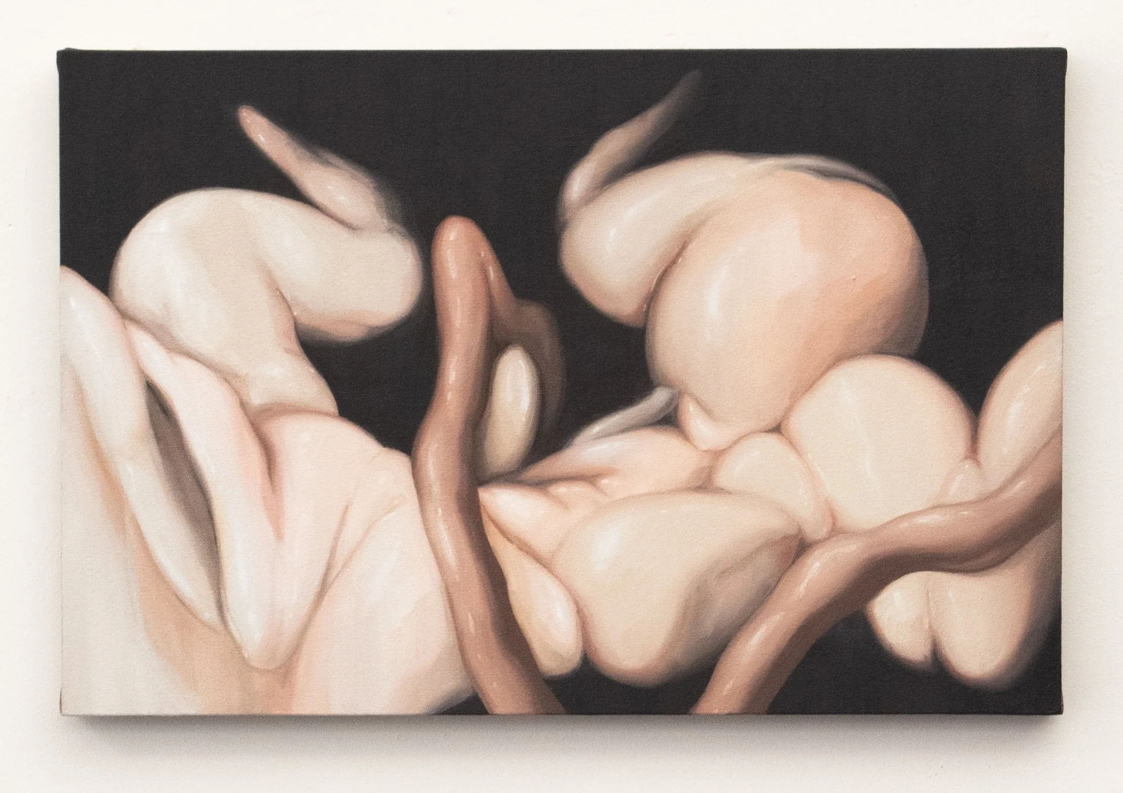  what will you stomach? , 2025 
Oils on canvas, 16 x 24 inches