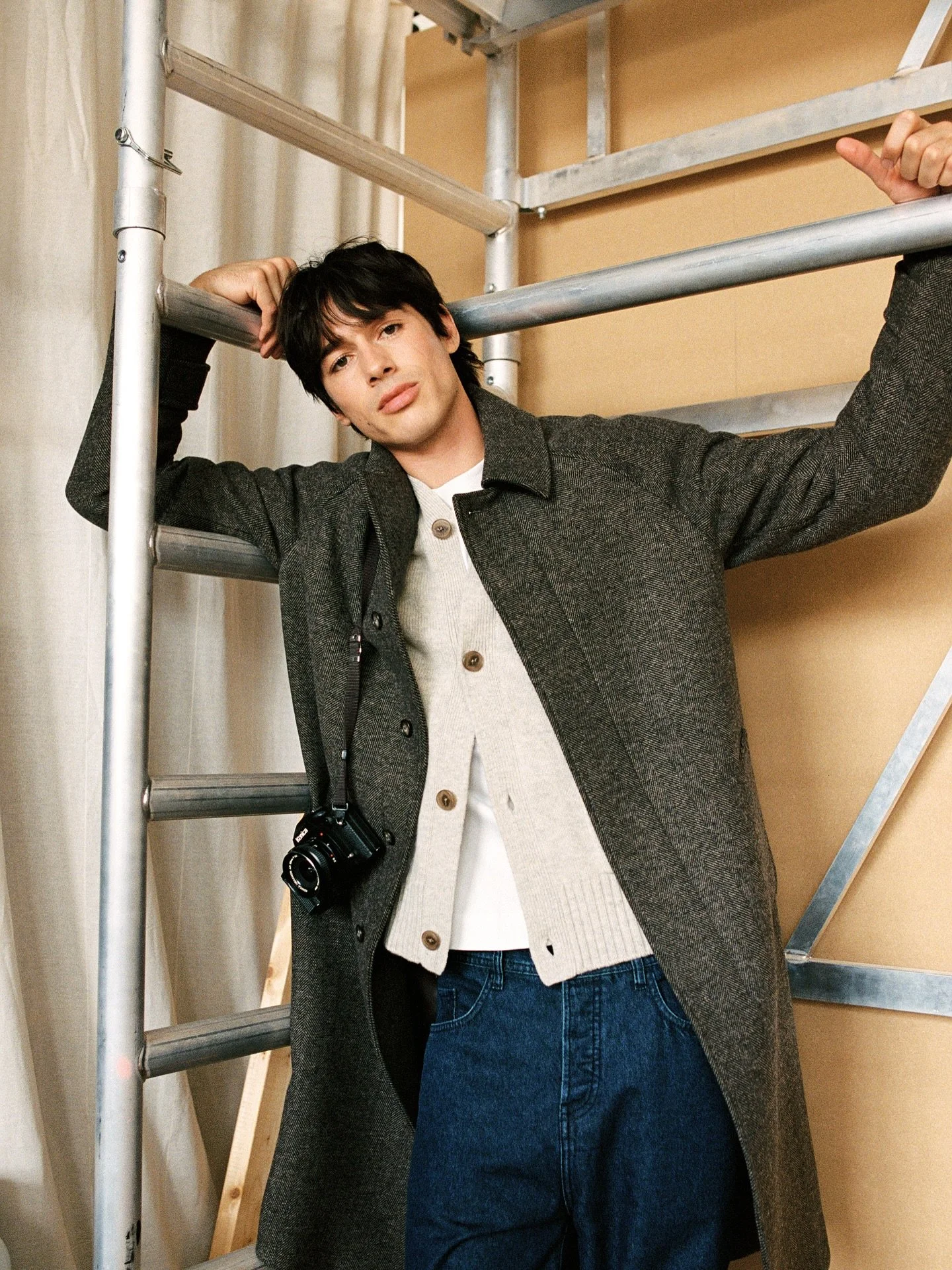 Hair and makeup for @fatherandsonsofficiel 

@bruno_sharif by @victorianossent 
@emiliecrickx 
@victorianossent 
@kinselstudio 
@mathiashannes