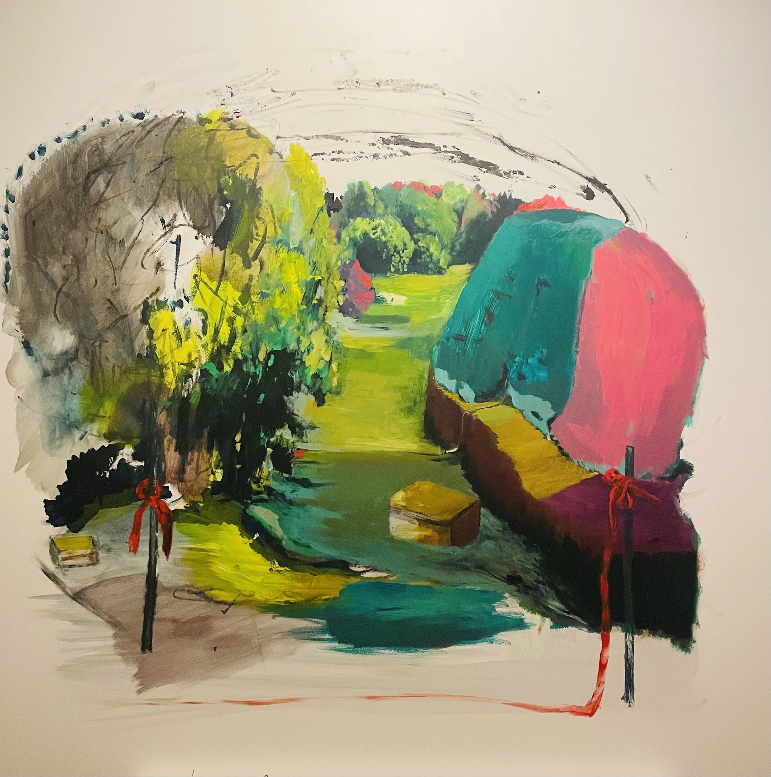 'The Opening' Acrylic on Board 120cm x 120cm 2023
