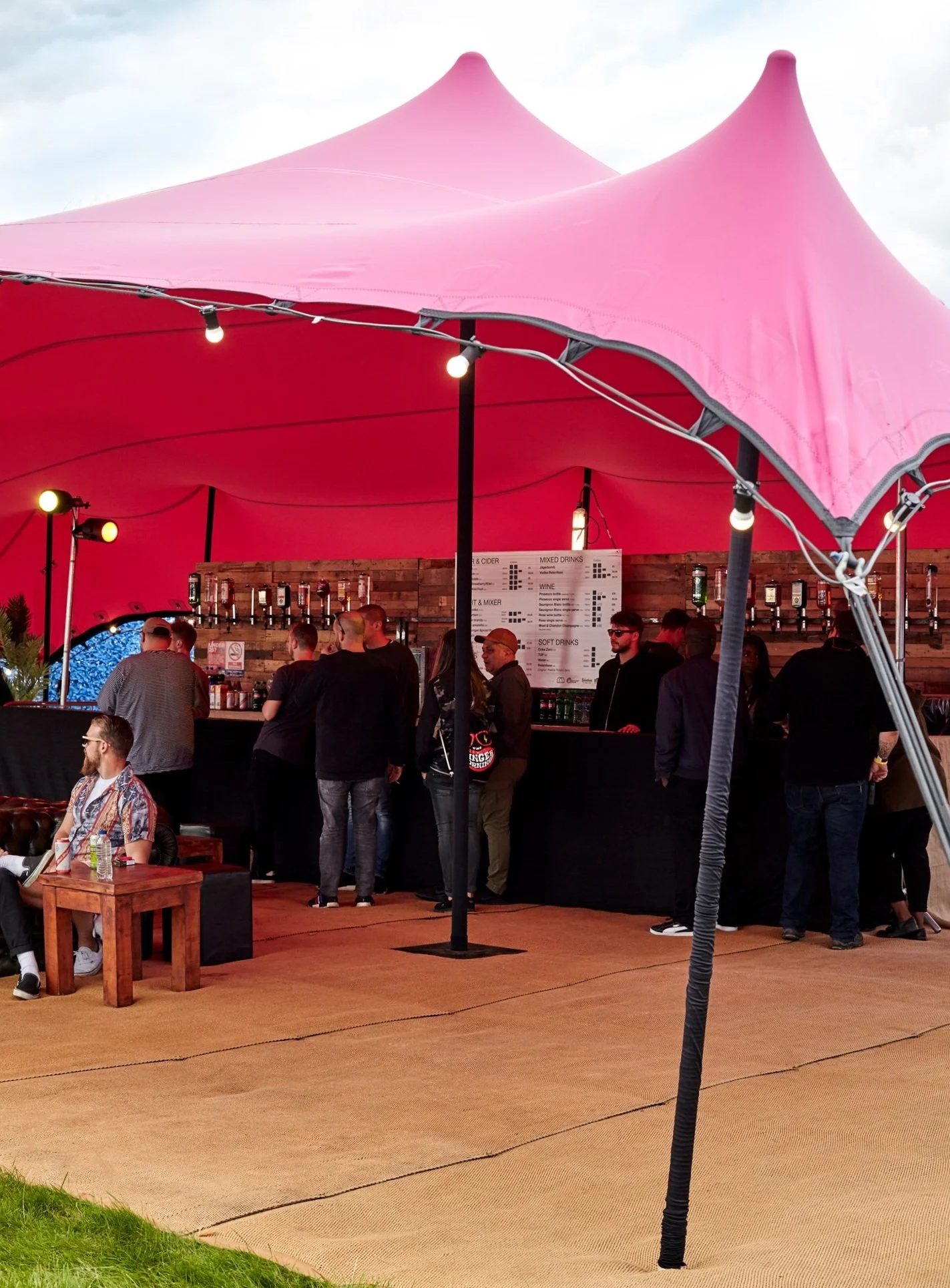 Pink Stretch Tent Festival