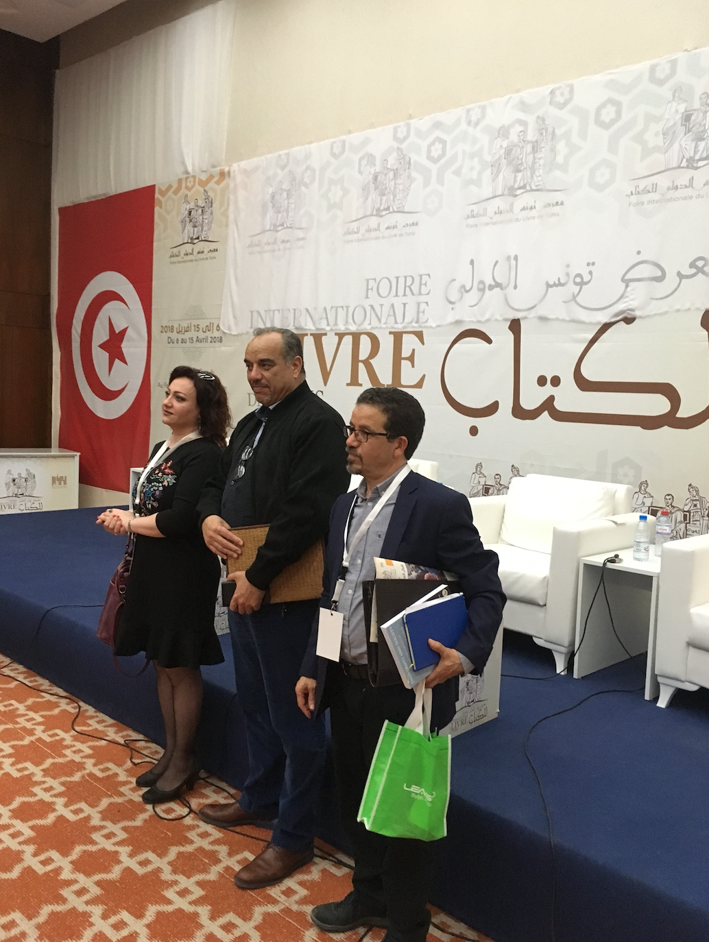 At the Tunis Book Fair