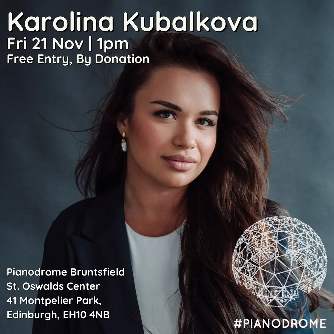 Karolina Kubalkova returns this Friday for a solo piano recital at 1pm offering you some Haydn, Schubert and more. 

See you there 😊

Free entry, by donation
