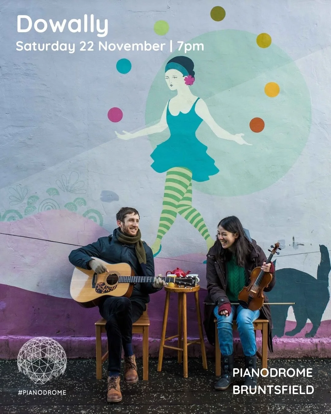 Tomorrow at Pianodrome Bruntsfield join us for two beautiful, and quite different, shows:

Gerardo Rodriguez - phenomenal Portuguese pianist - 1pm free concert by donation

Dowally - cosy Edinburgh born original folk music - 7.30pm - tickets via our 