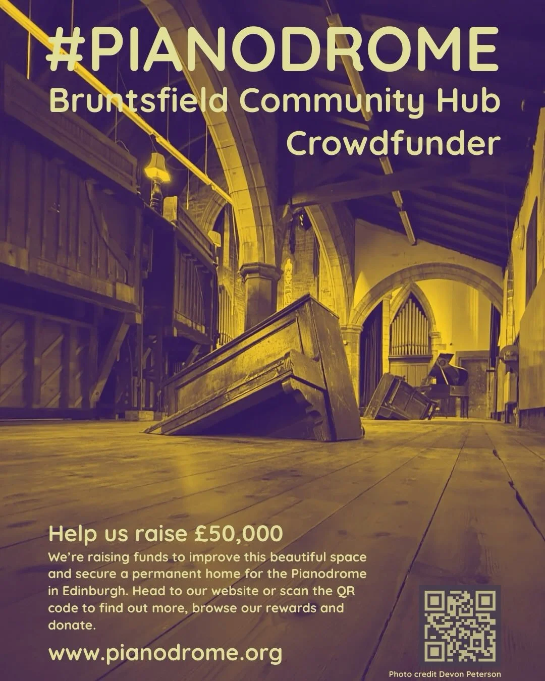 We&rsquo;re receiving so much love for the Pianodrome in its new home in Bruntsfield. 🥰🥰🥰
Thank you to the 215 people who have already supported our Crowdfunder - we are now at 25% of our target!!!🎯 

Can you help us get to &pound;50,000??? 
Link