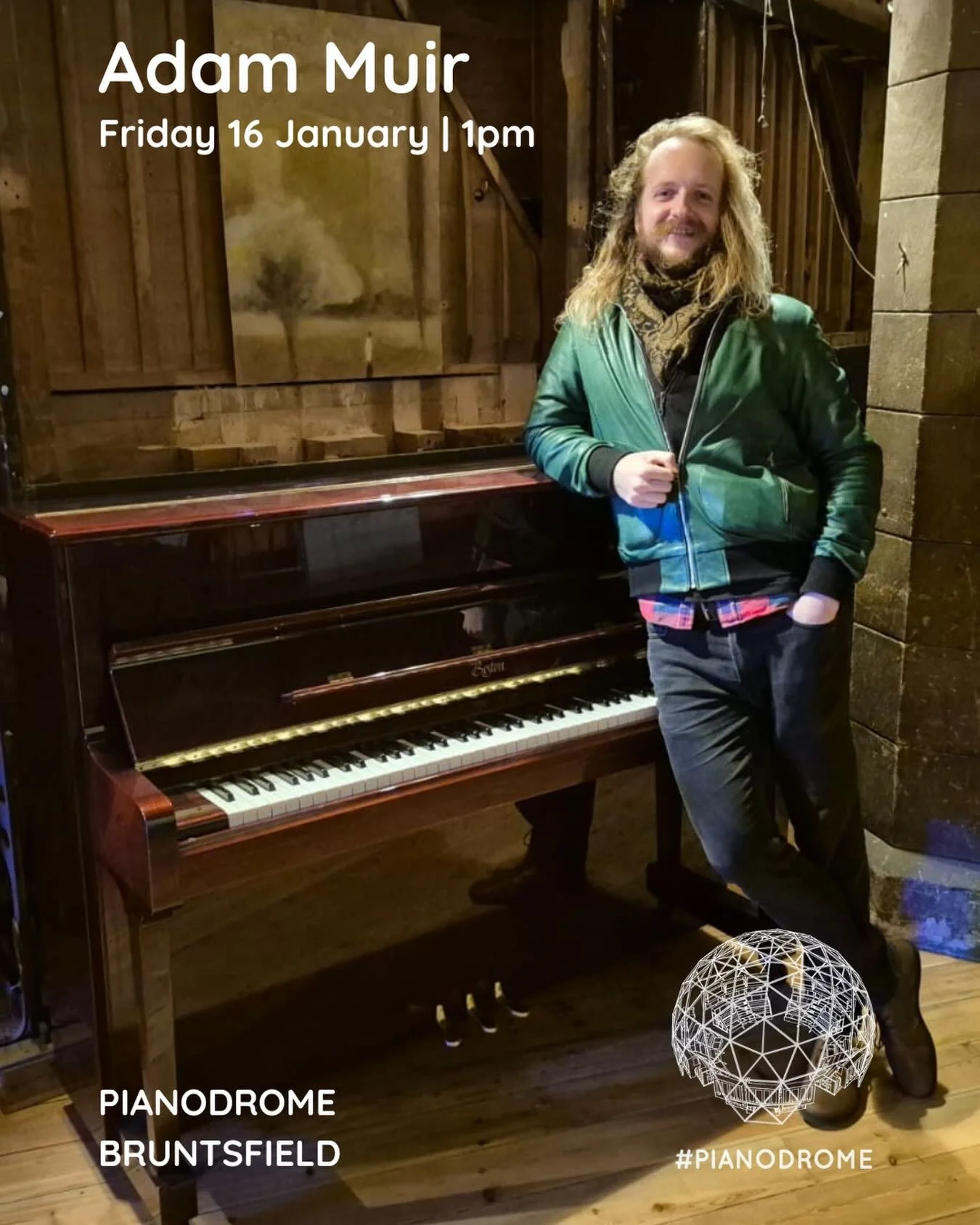 We welcome back Adam Muir (@somemuirpics) from @thephoenixchoir to warm up the ivories for our first Friday lunchtime piano recital of 2026! 🎹 

Come along to Pianodrome Bruntsfield for 1pm this Friday and feel free to bring your lunch and some song