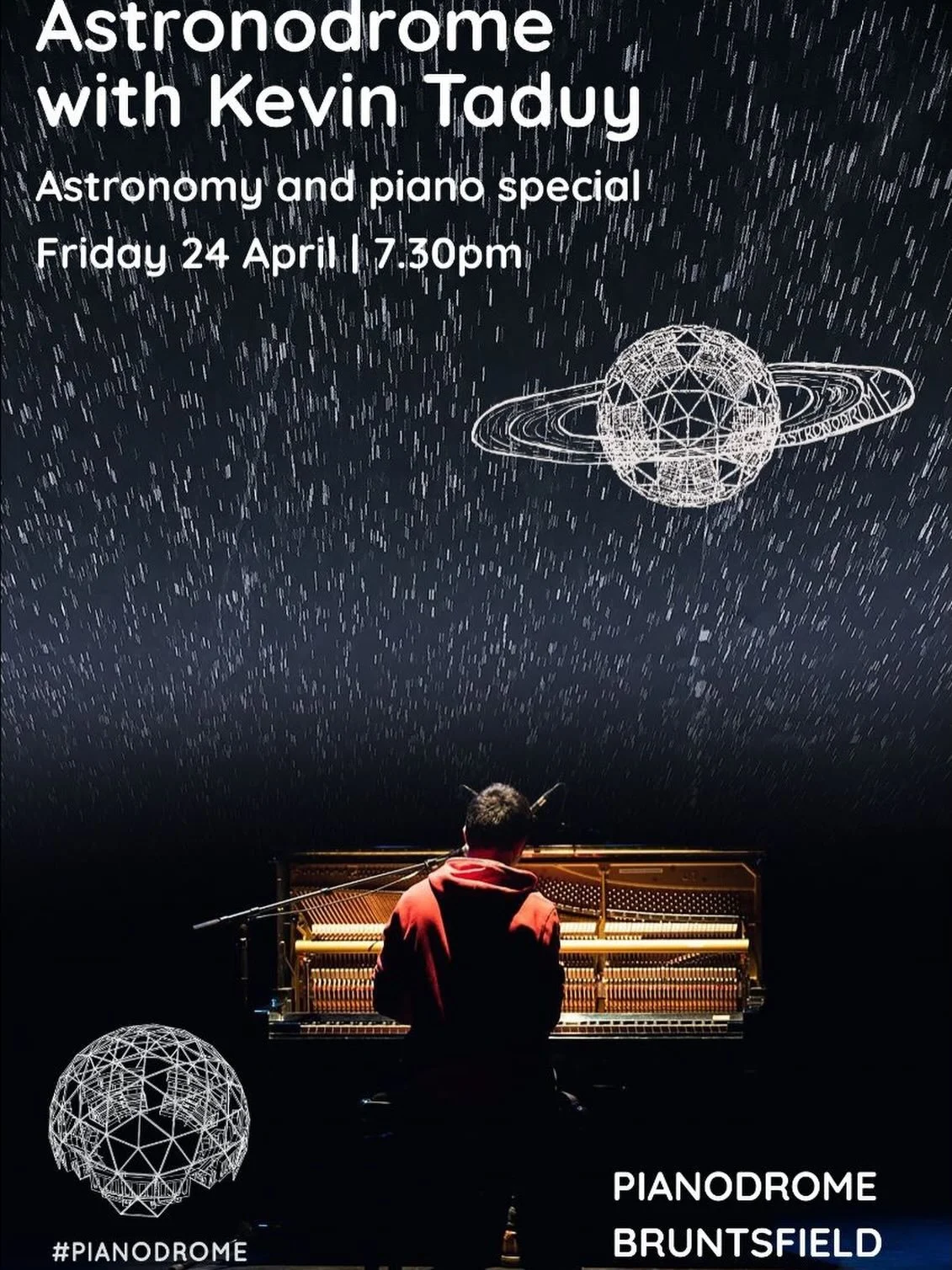 🌌This Friday at the Pianodrome ! Join us for an astronomy and piano special for Bruntsfield&rsquo;s first Astronodrome as we explore the life cycle of stars with captivating piano performance by visiting pianist Kevin Taduy and stellar insights by P
