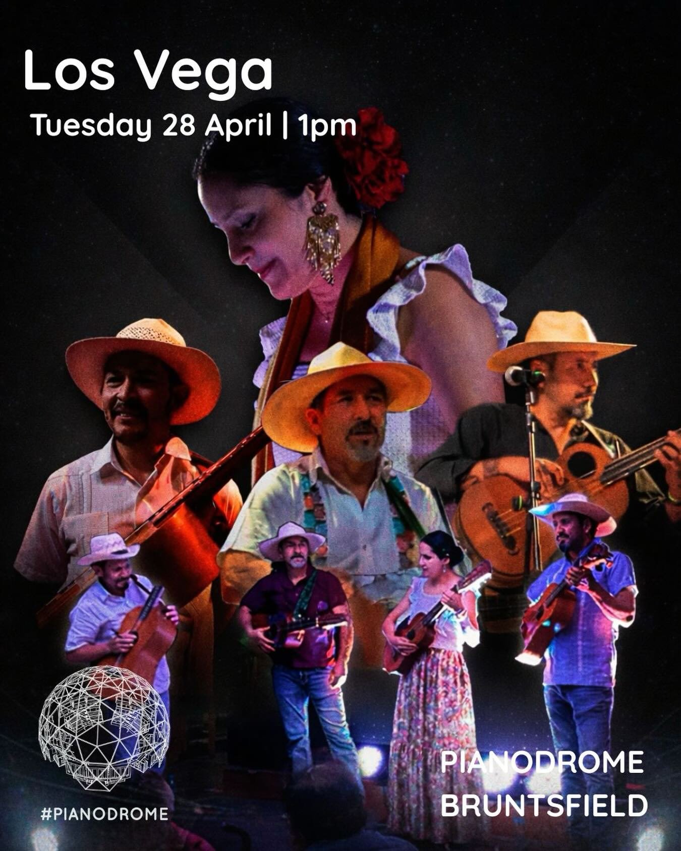 Tonight! - We are extremely lucky to be hosing this highly acclaimed group of Mexican traditional musicians on the Scottish leg of their latest international tour. 

Tickets still available online &amp; on the door, see you there! 

#pianodrome #losv