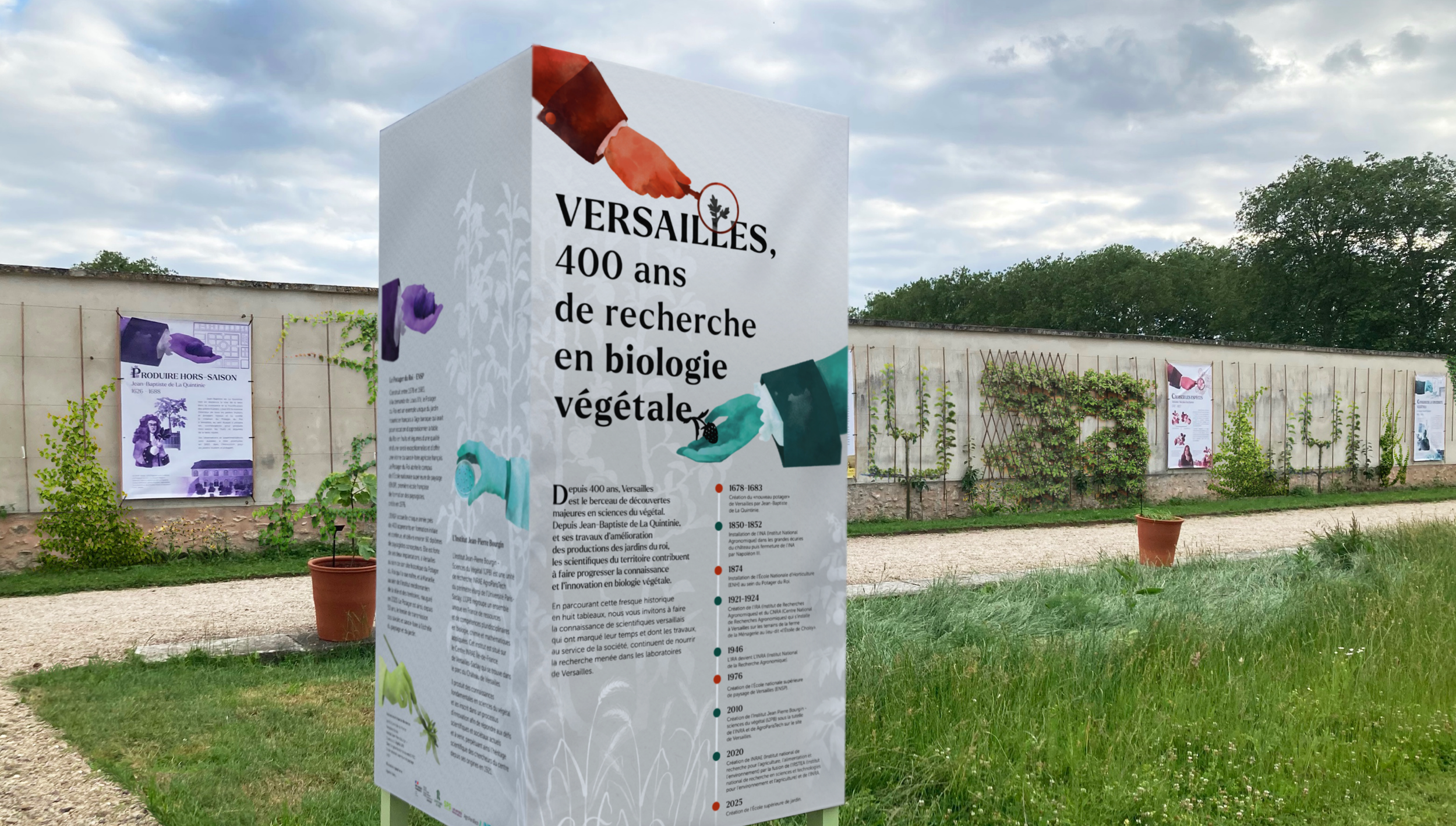 Exposition biologie végétale à Versailles