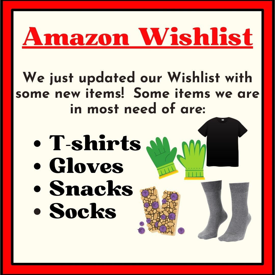 We have added some new items to our Wishlist to get us through the winter months. The link for our Wishlist is in the bio.
Thanks to all who support us :) The more we get, the more we give out at each outreach!❤️

#amazon #amazonwishlist #nonprofitwi