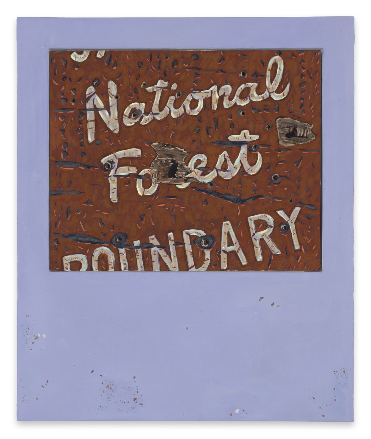 National Forest Sign with Bullet Holes