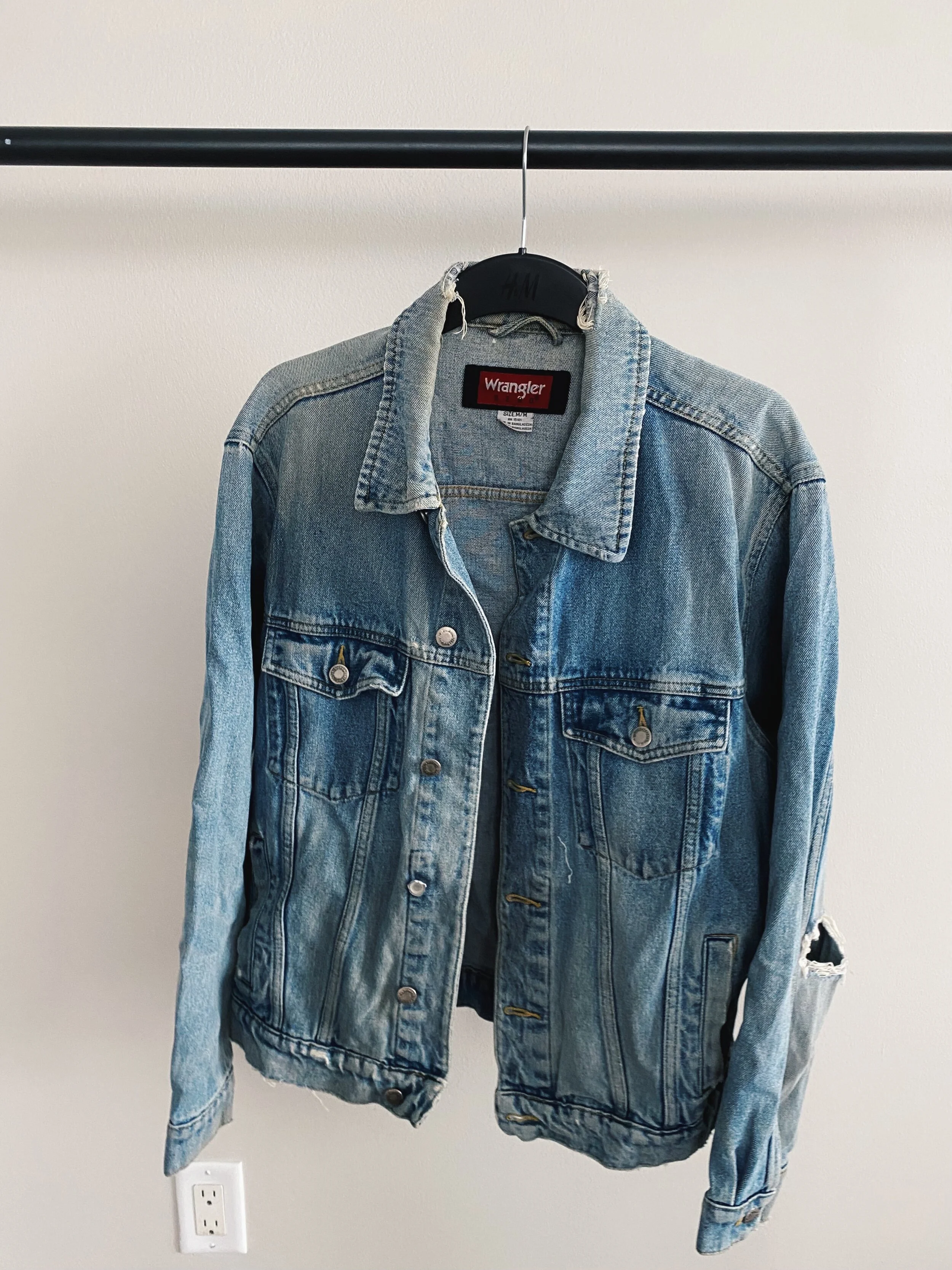 wooly denim jacket