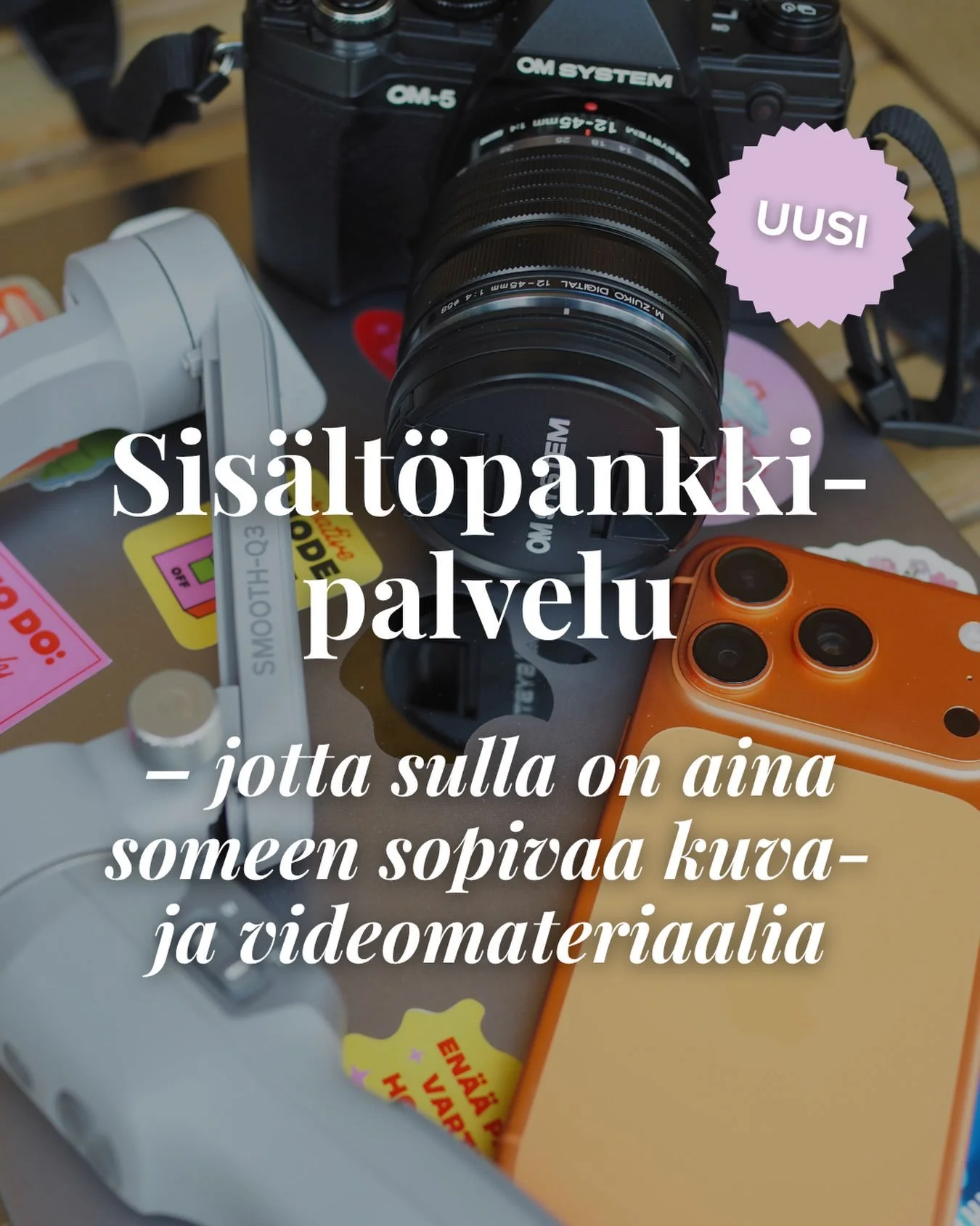 Somepostauksia tehdess&auml; t&ouml;rm&auml;t&auml;&auml;n usein t&auml;h&auml;n ongelmaan: mit&auml; kuvaa tai videota t&auml;ll&auml; kertaa k&auml;ytt&auml;isi? 🤔

Tuttua? 😅

Somen parissa vuosia ty&ouml;skennelty&auml;ni oon huomannut, ett&auml