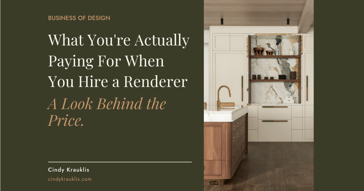 What You’re Actually Paying For When You Hire a Renderer
