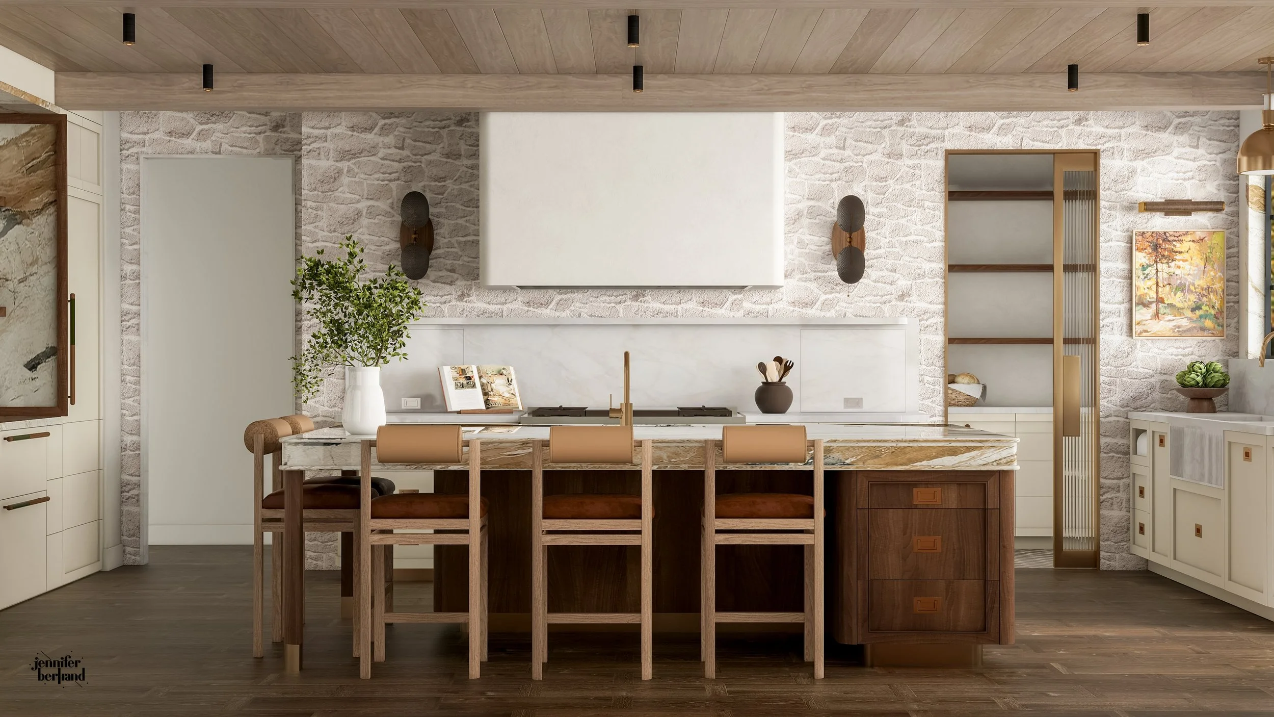 organic-modern-home-kitchen-island-range-window-stone-wall.jpg