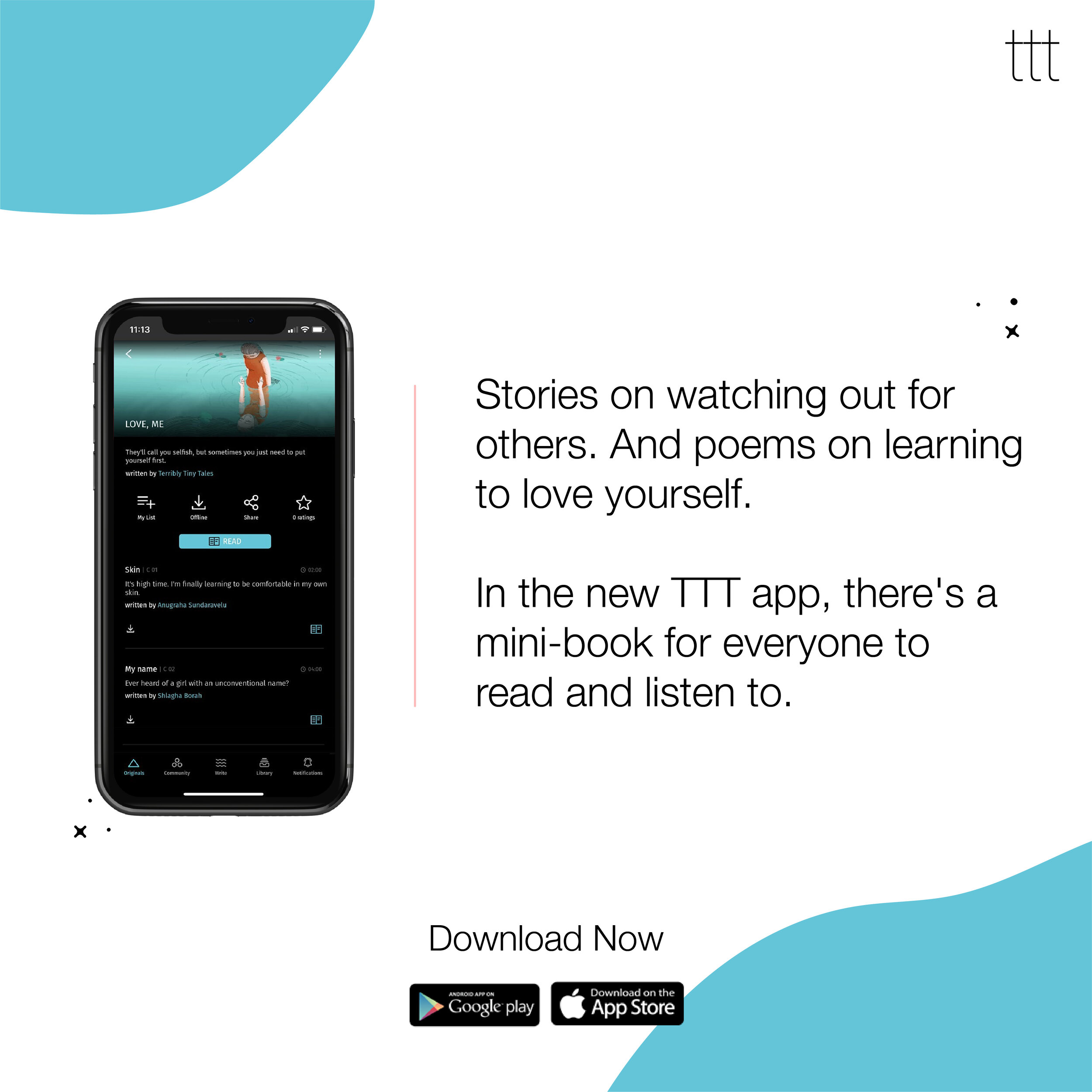 Stories on watching out for others. And poems on learning to love yourself.jpg