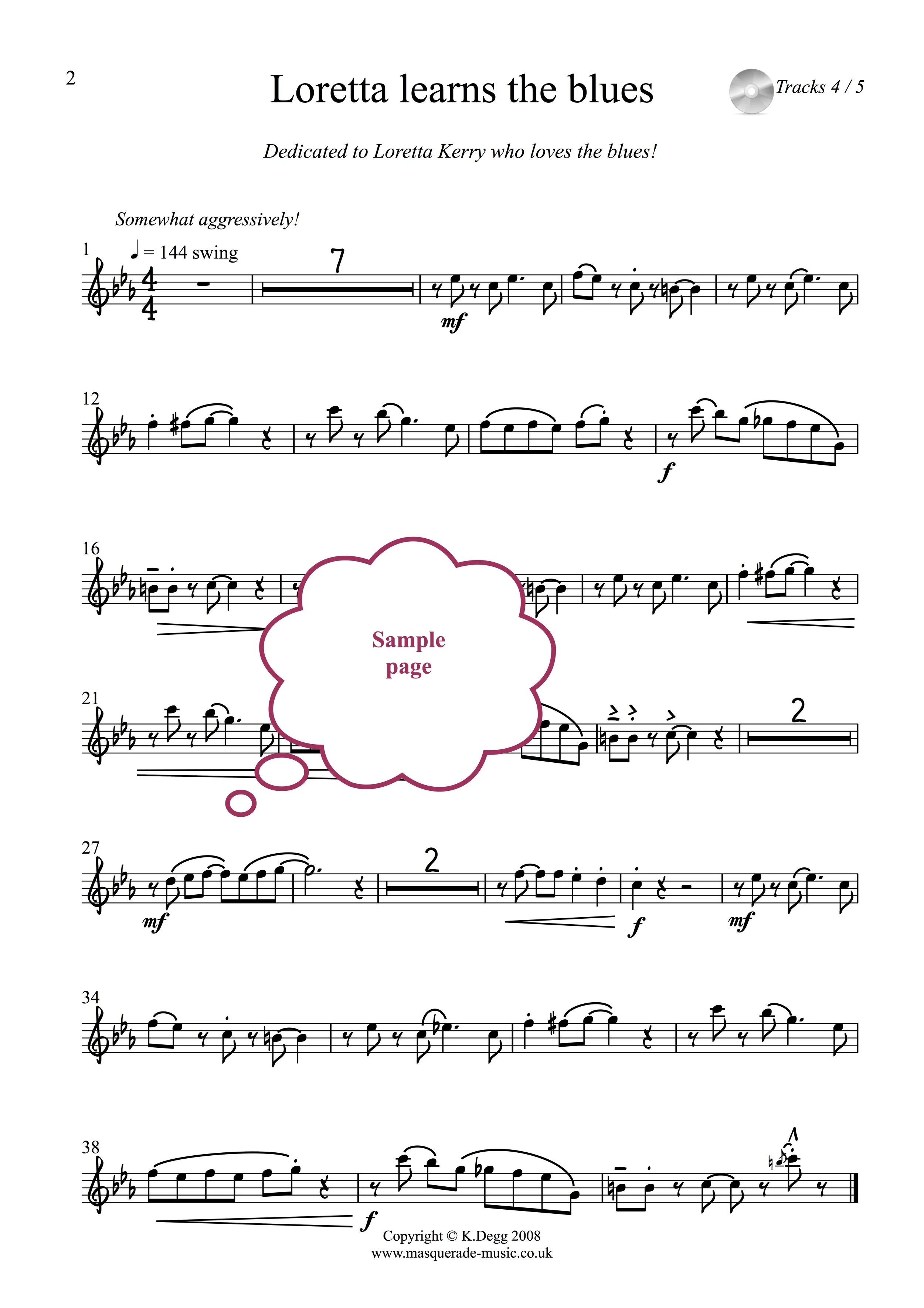 Loretta learns the blues sample flute page.jpg