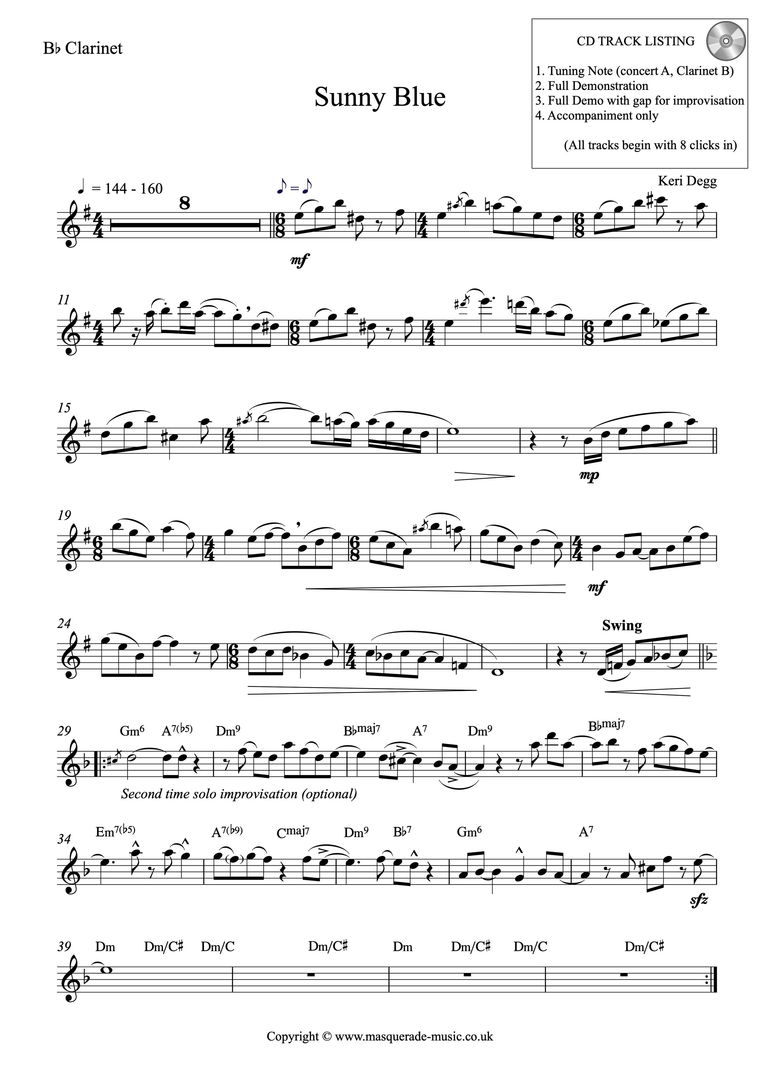 Sunny Blue Bb Clarinet part sample pg1.jpg