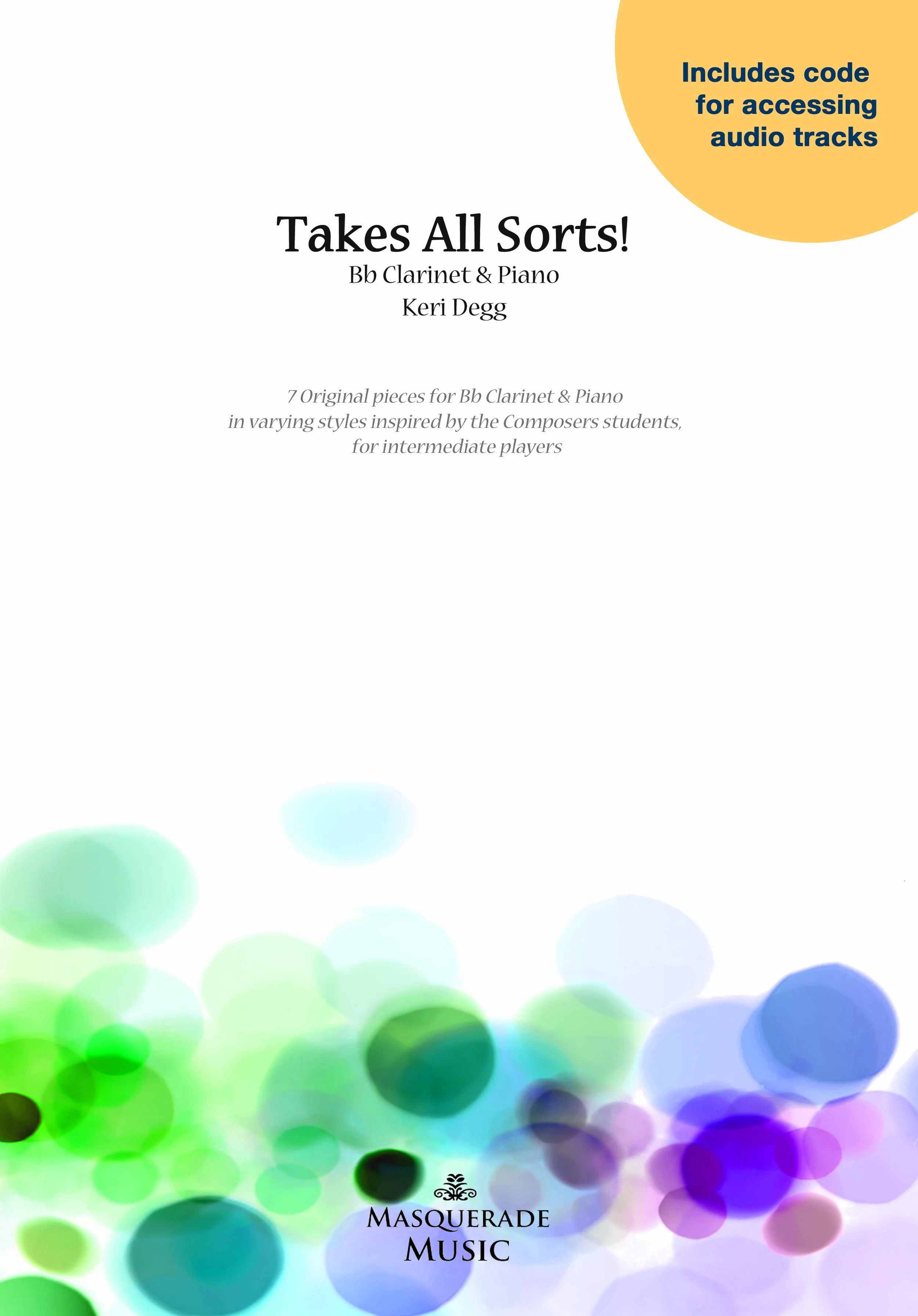 Takes All Sorts! Bb clarinet/piano book with audio downloads (Keri Degg)