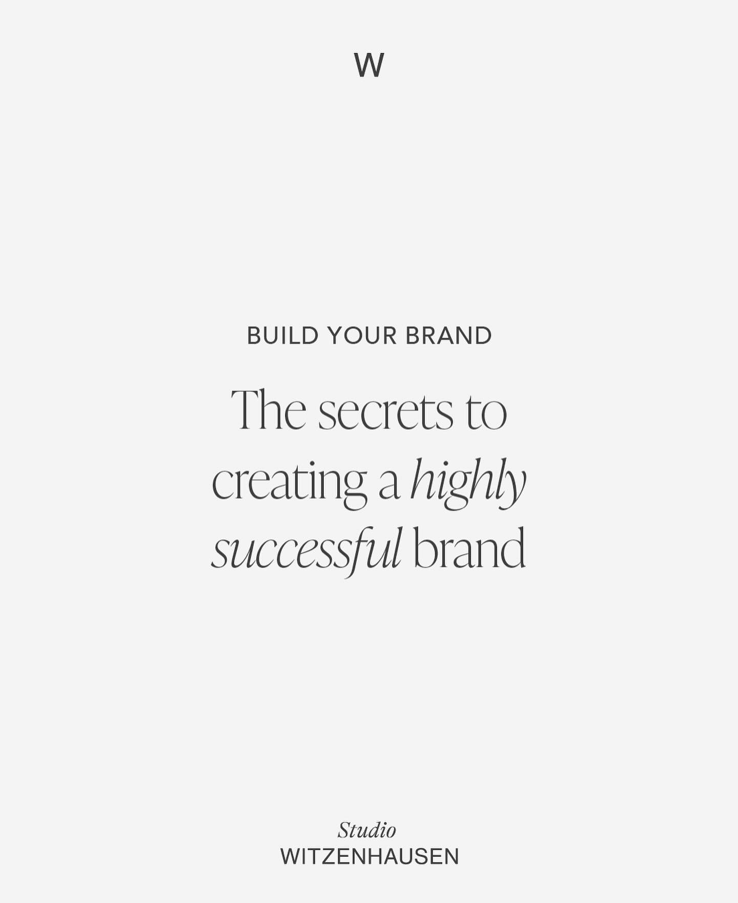 Creating a highly successful brand involves a combination of strategy, creativity, and consistency. Swipe to the left to see the five key secrets.