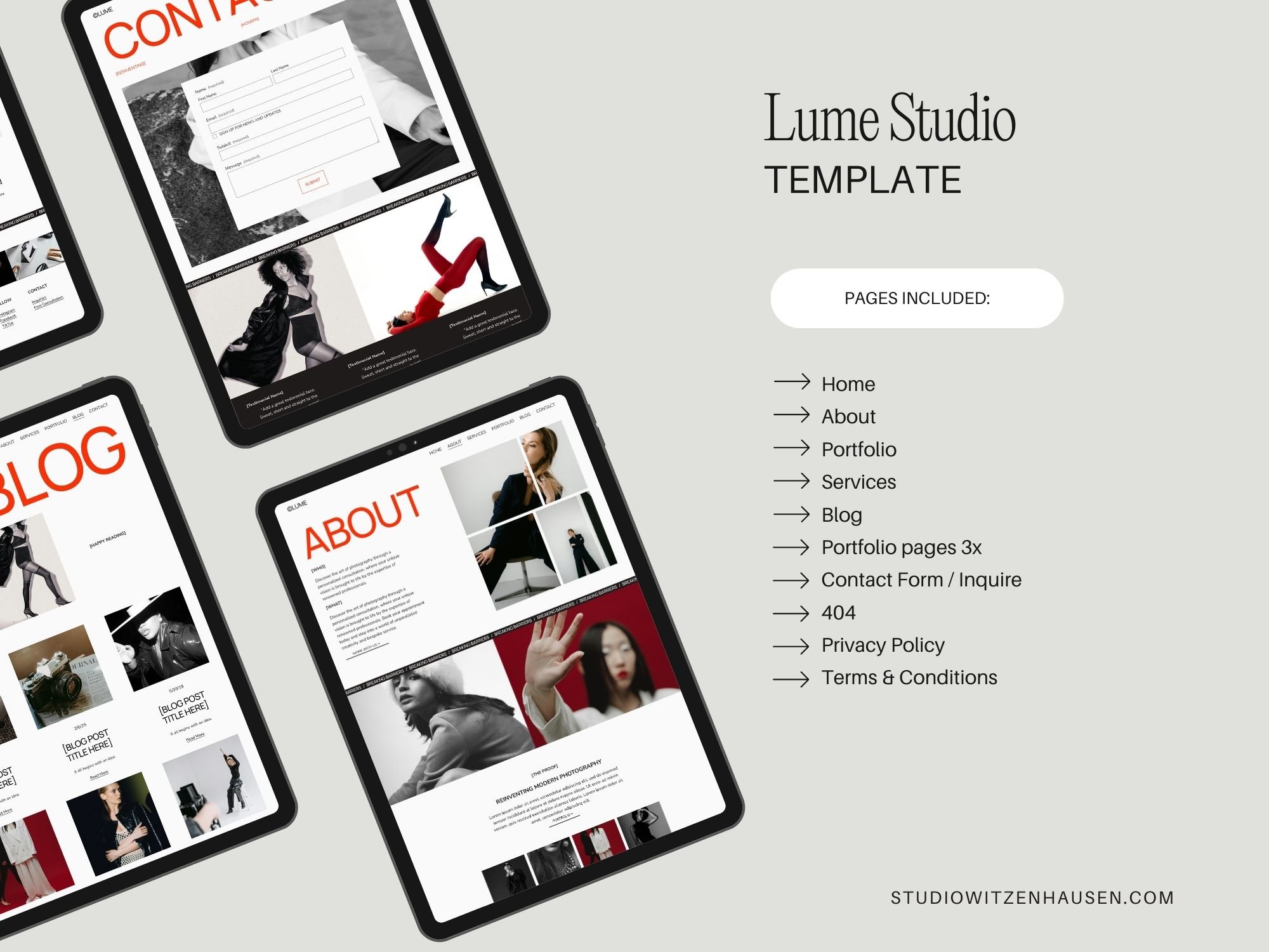 Squarespace portfolio template