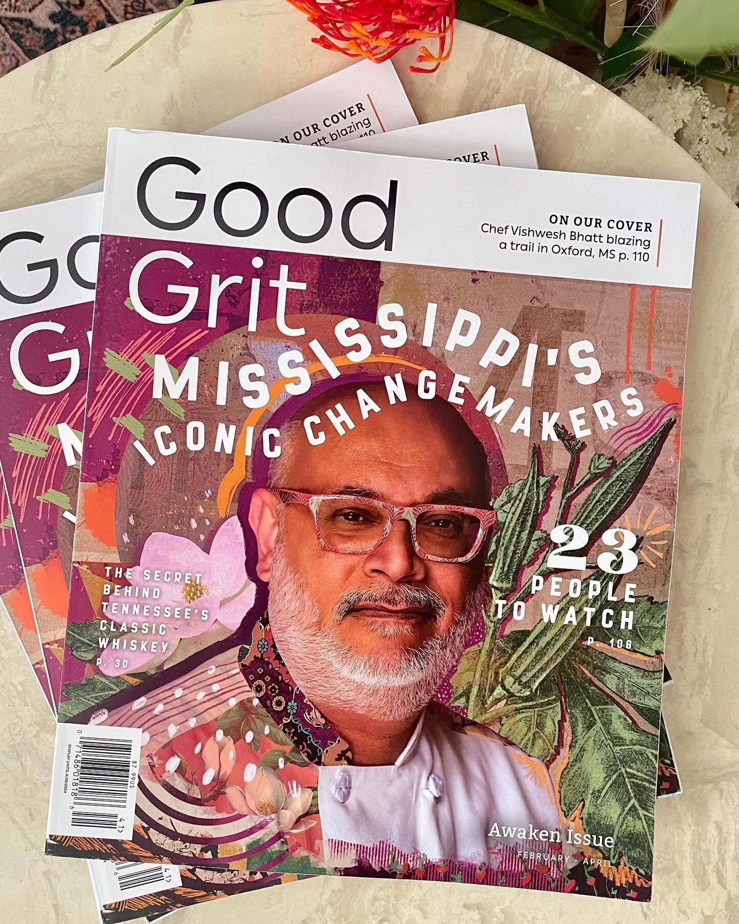 I always love illustrating for @goodgritmag, so you can imagine how I felt when they asked me to design the cover of a beloved chef from my college town. &hearts;️ 

I&rsquo;ll always root for Mississippi&rsquo;s progress, and this issue features Mis