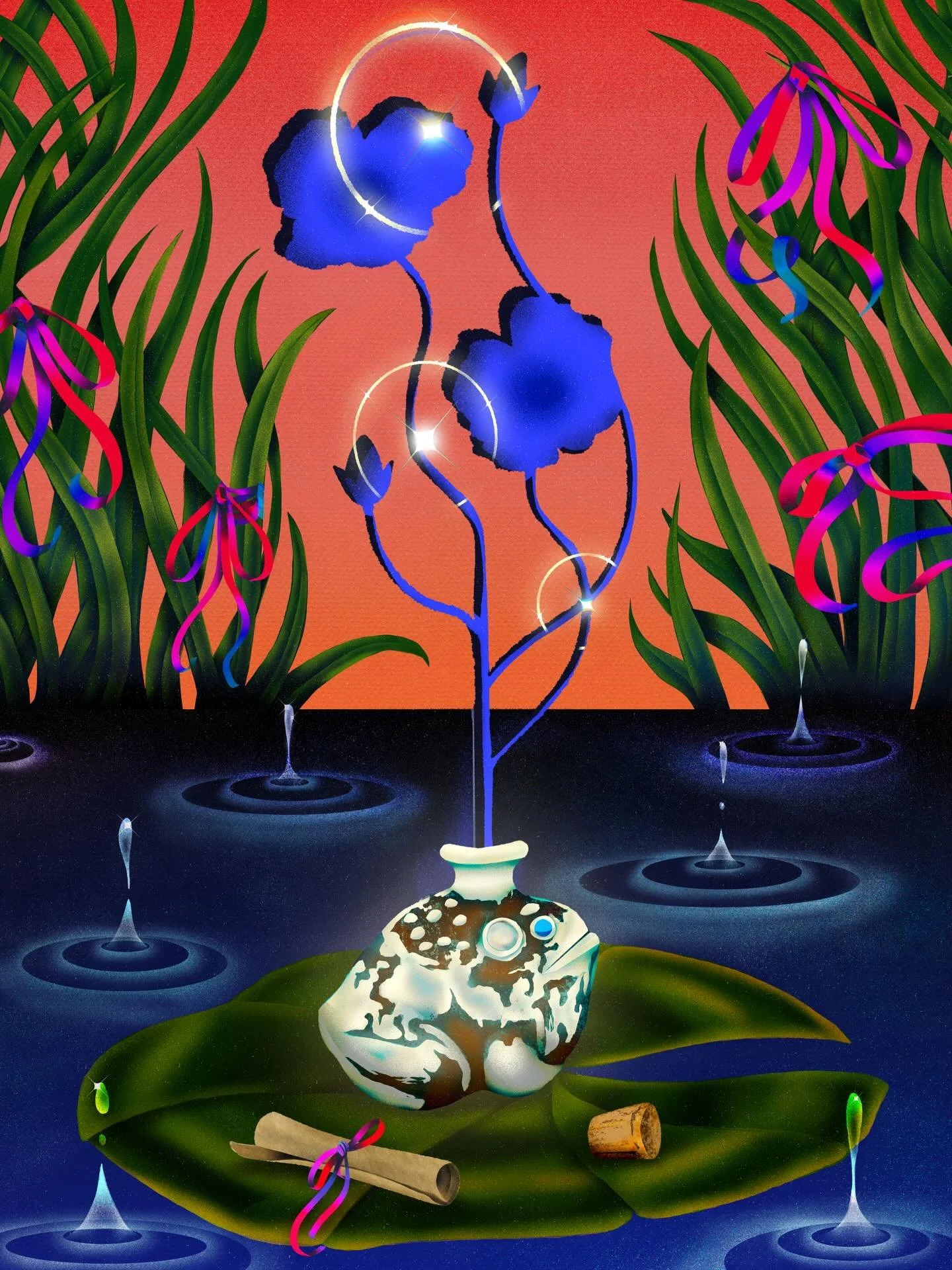 A little frog jar filled with secrets! The only way out of feeling burn out is through! 
 
For a limited time only, see the emotionally distressing journey of this 14 hr drawing on my story. Sometimes nothing goes the way you plan!