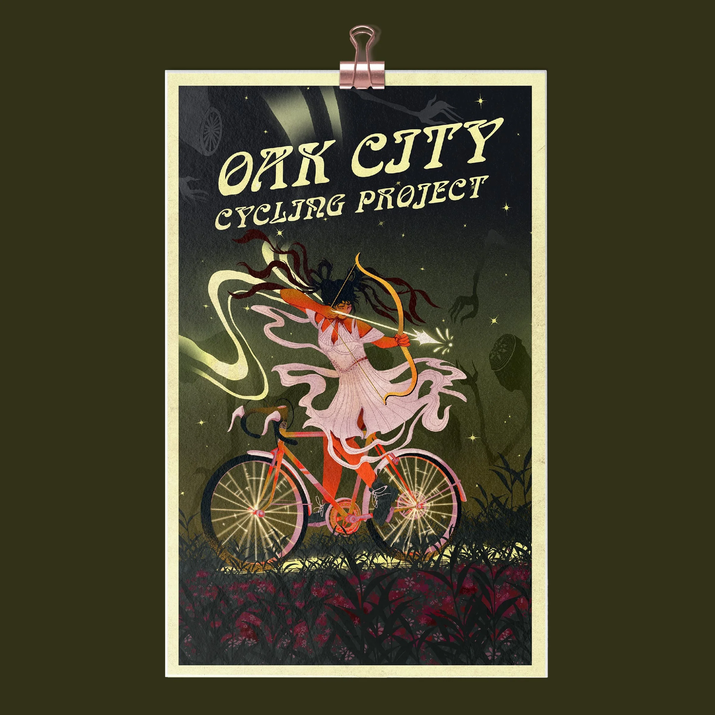Oak City Cycling Poster, 2023