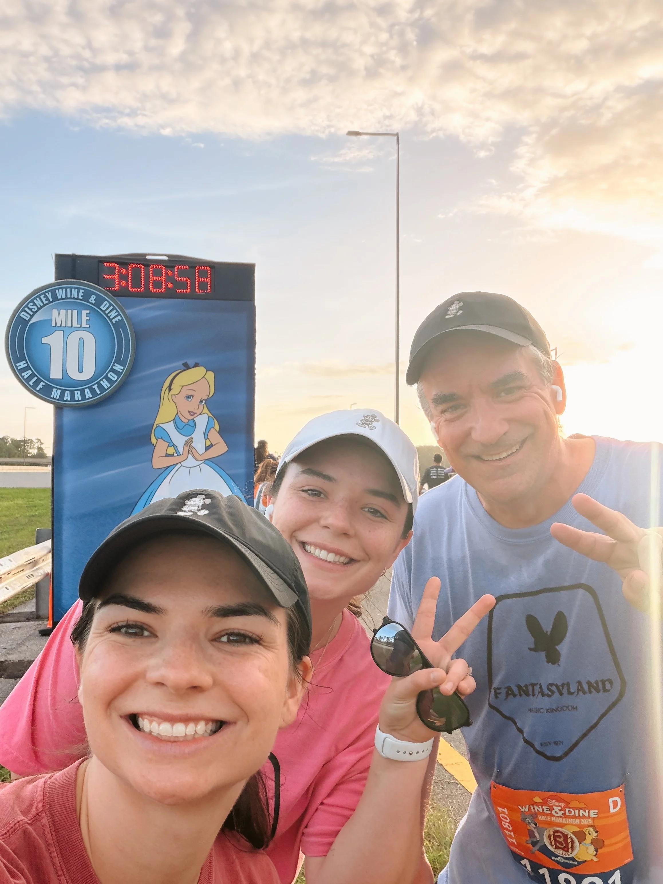 Ran my first half-marathon with my fam last fall!