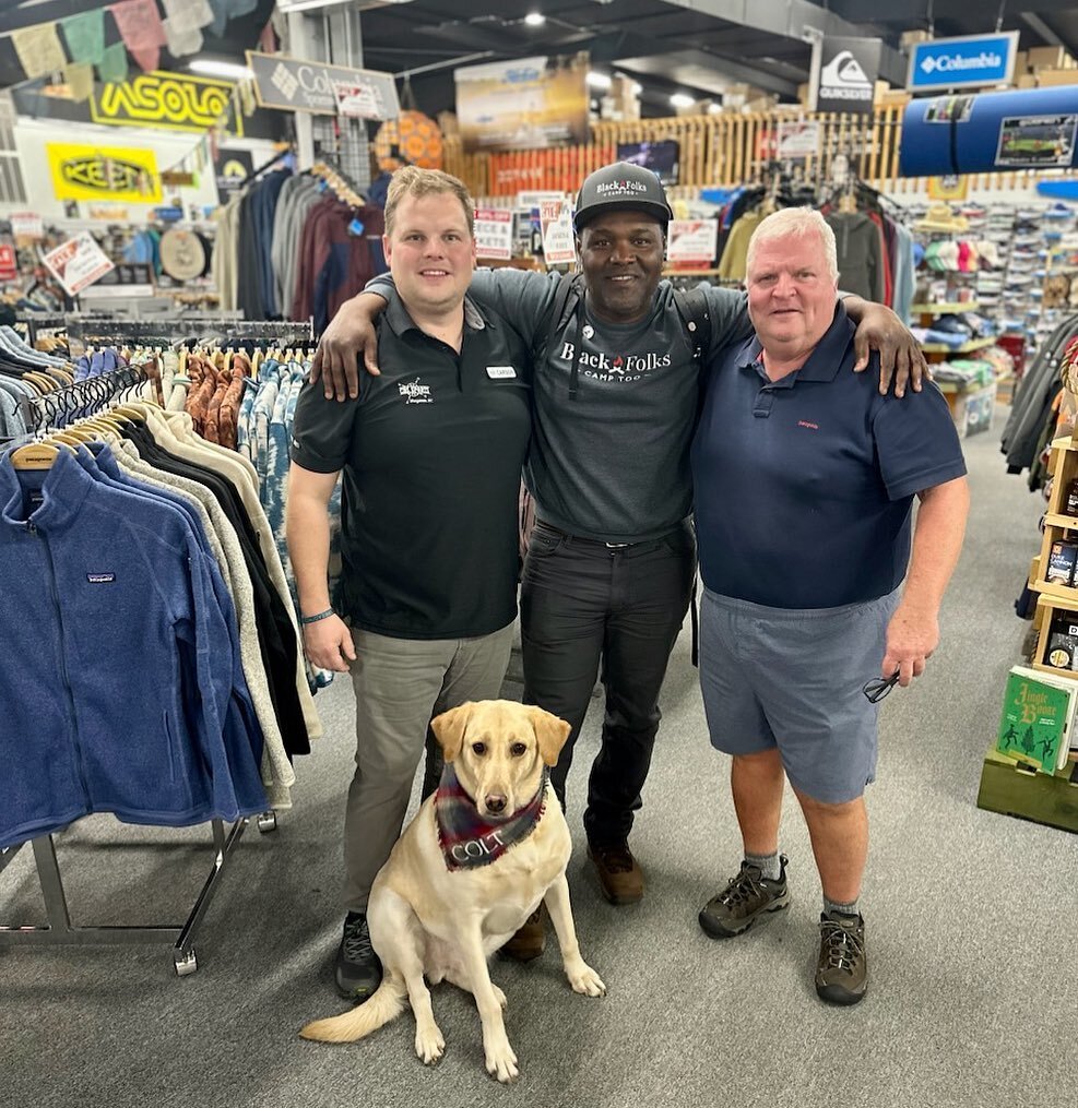 Great having Earl with @blackfolkscamptoo at the Shop! We discussed promoting inclusion through the BFCT-Unity Blaze ROI(Return On Inclusion) training to increase &quot;more&quot; Unity in the Outdoor Community and Beyond!  The Team at CBS Sports is 