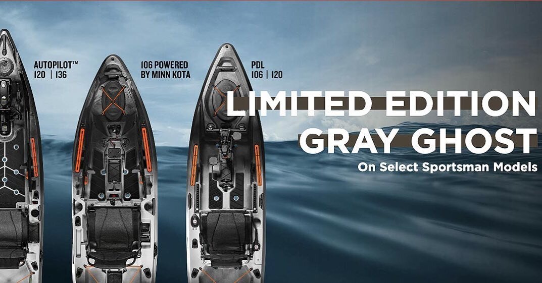 Old Town Sportsman Kayaks in Limited Edition Gray Ghost are only at CBS Sports