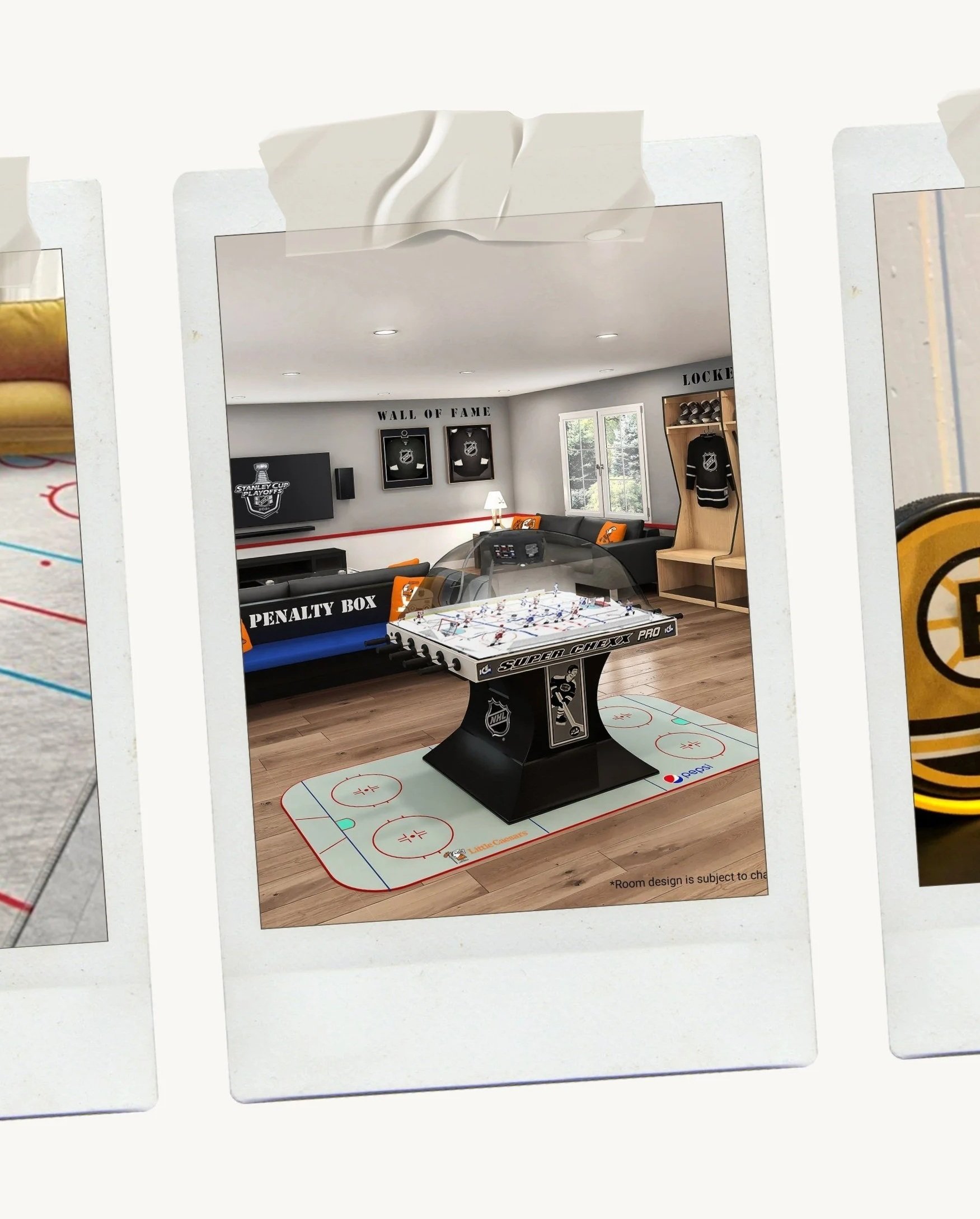 Hockey Fan Cave decor ideas