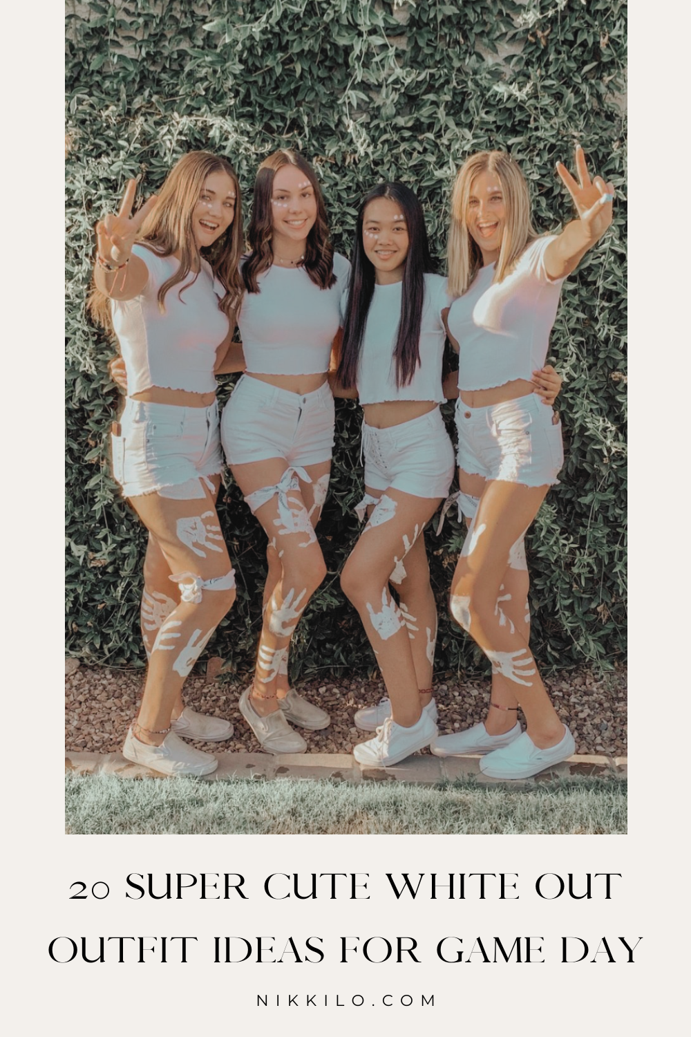 20 ADORABLE White Out Outfits For Game Day! — Nikki Lo