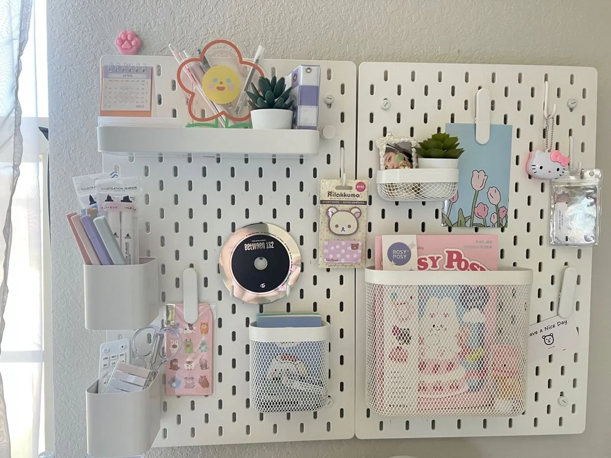 aesthetic pegboard ideas