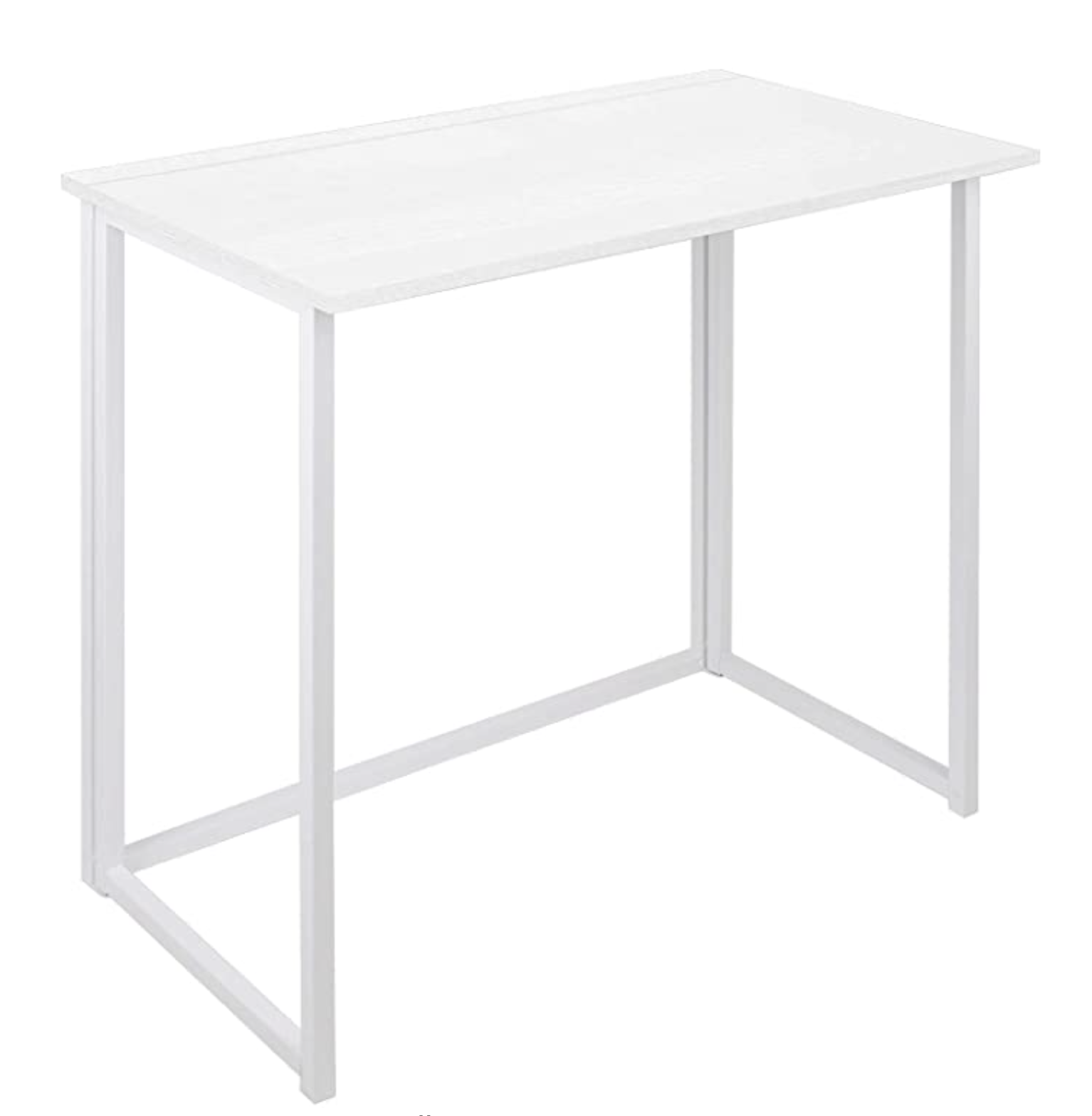 small simple white desk