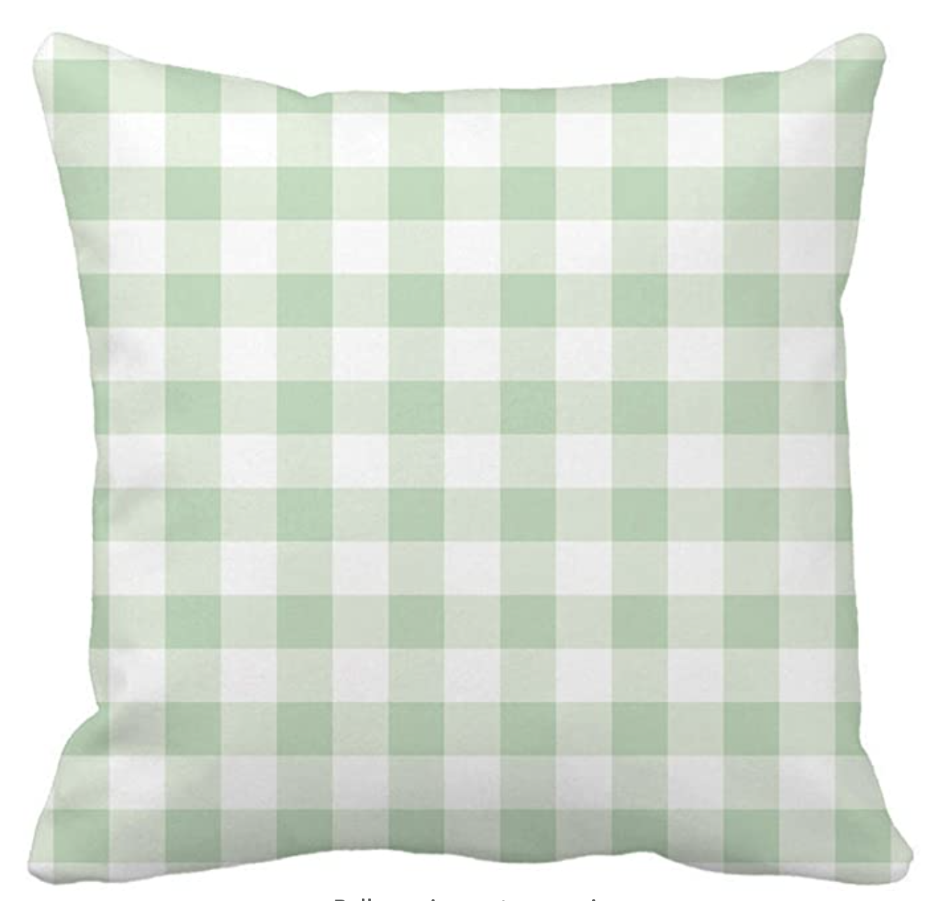 sage green plaid checkered gingham pillow cover