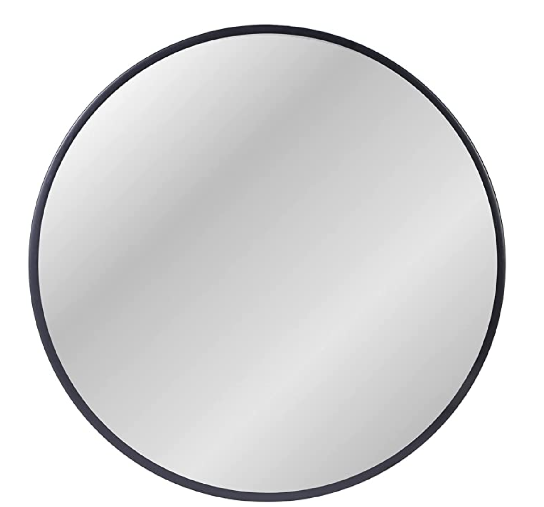 round black wall mirror