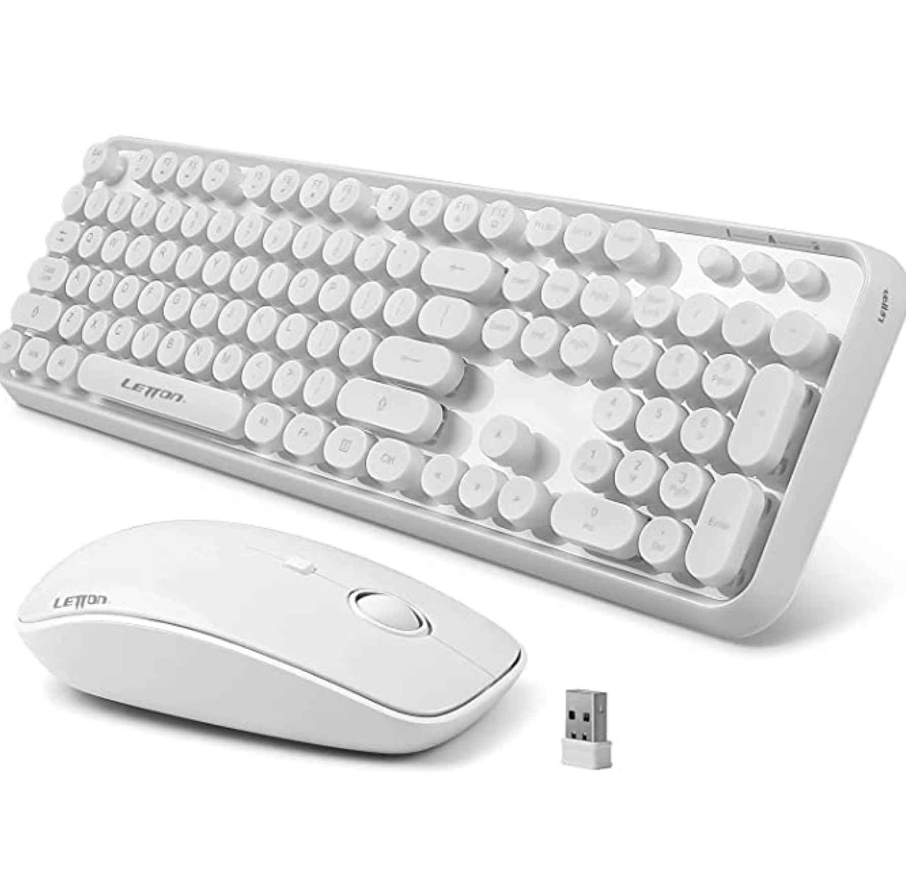 white aesthetic keyboard